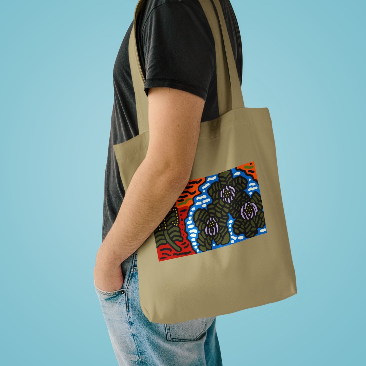 The Sri Lankan water lilies meets the Australian wattle Classic Tote Bag