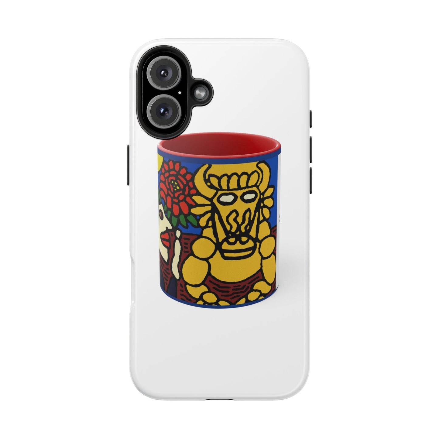 The warrior hailing the mighty golden dragon Tough Phone Case
