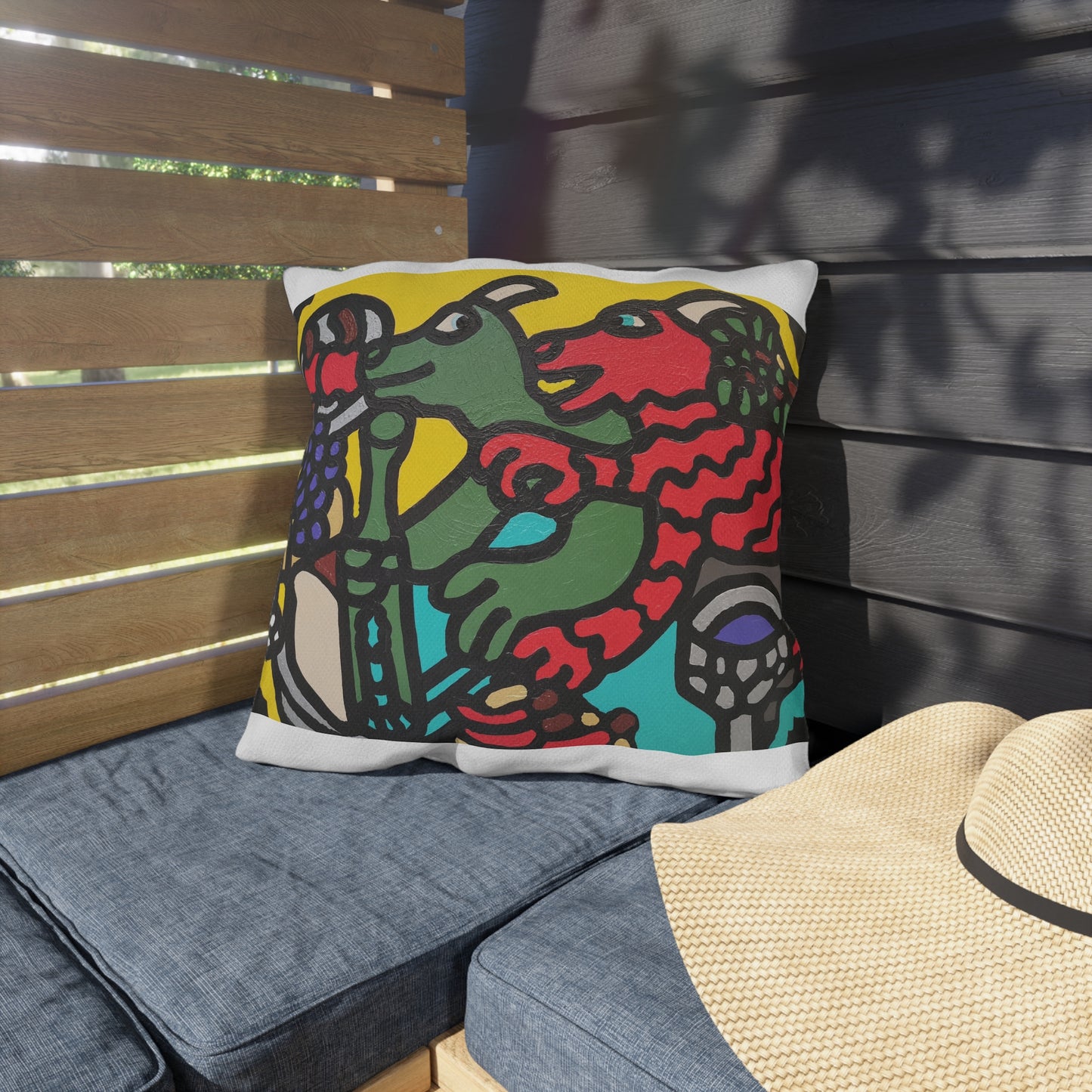 Enjoying our companionship — Outdoor Pillow