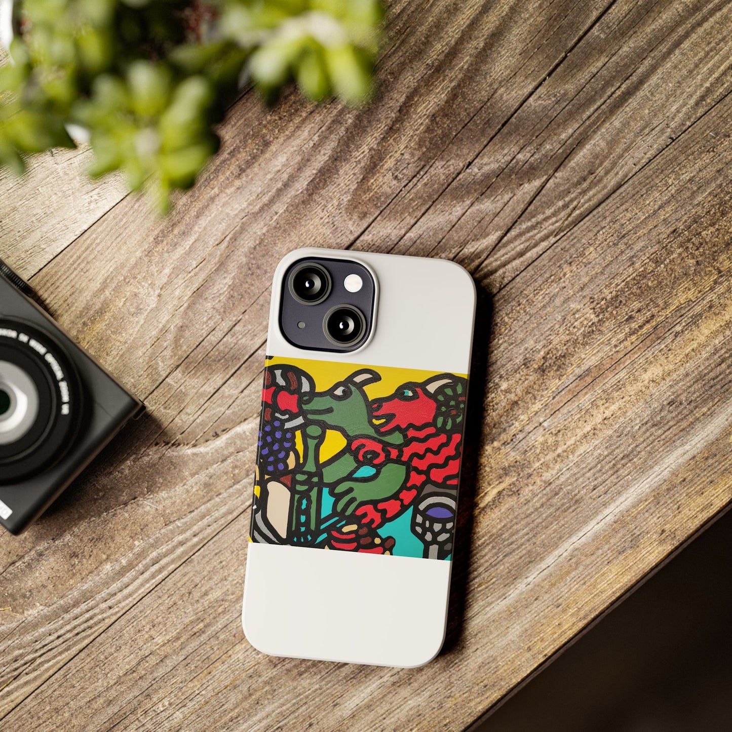 Enjoying our companionship Slim Phone Case