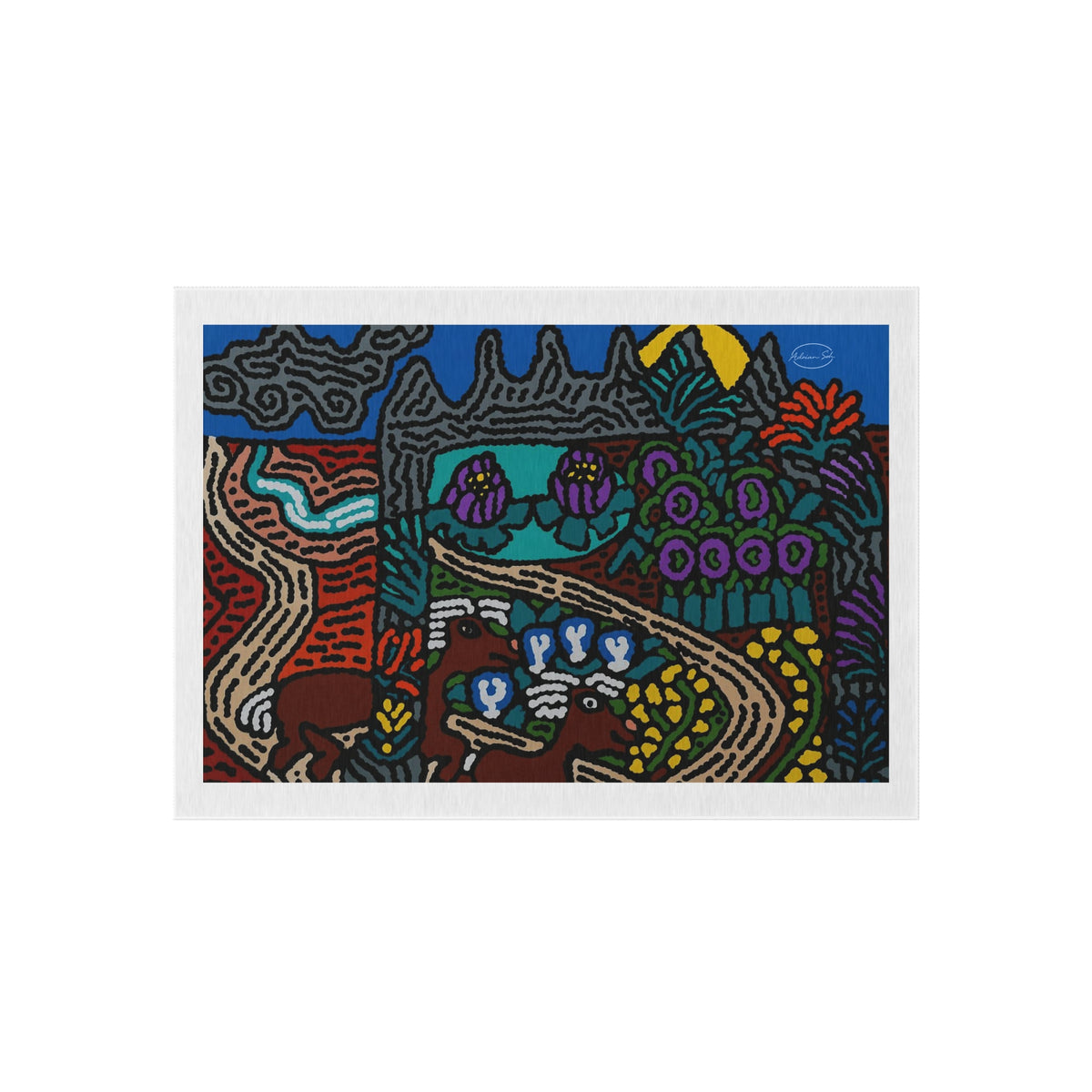 Going to the valley of hope and prosperity — Outdoor Rug