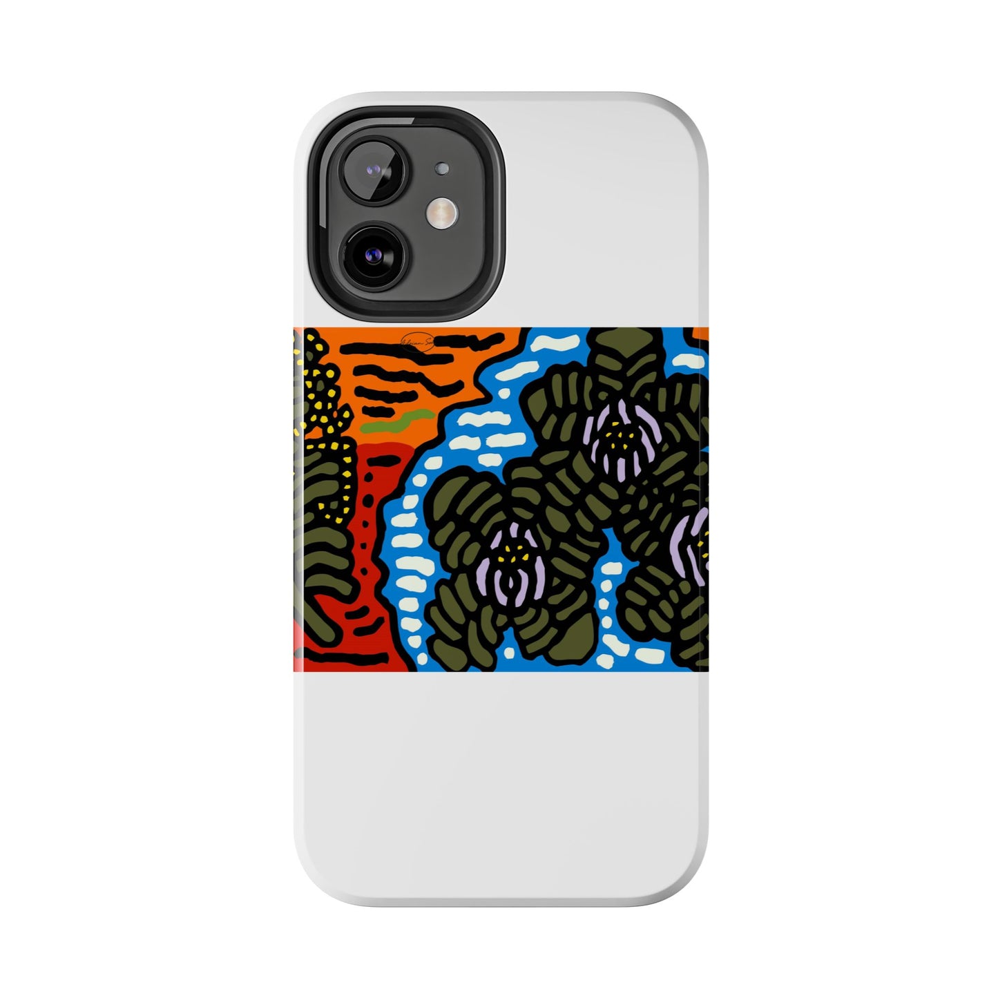 The Sri Lankan water lilies meets the Australian wattle Tough Phone Case