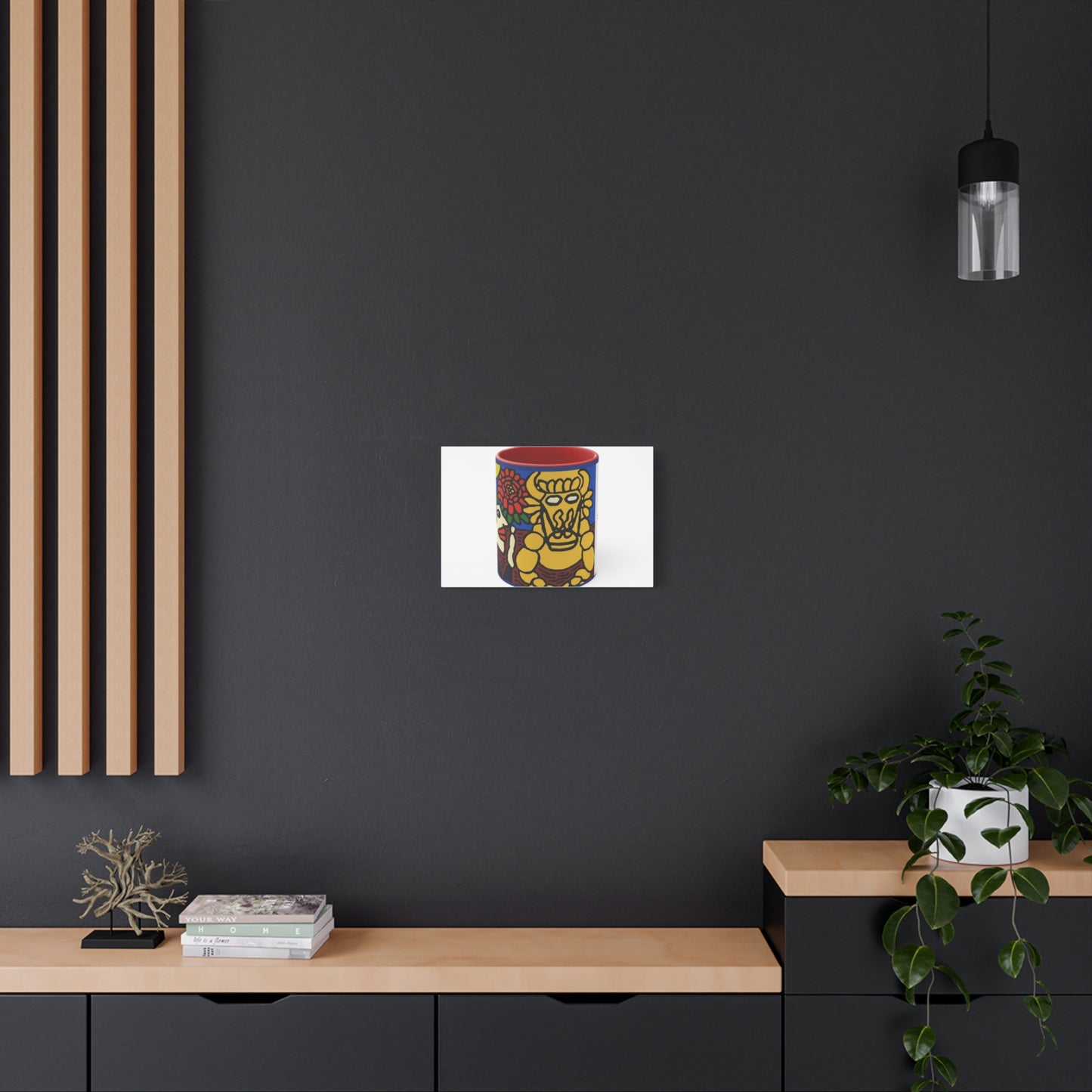 The warrior hailing the mighty golden dragon Canvas (Small)