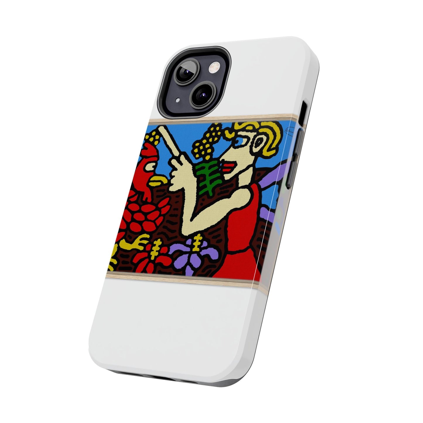 The hen gaining a blessing from a fairy Tough Phone Case