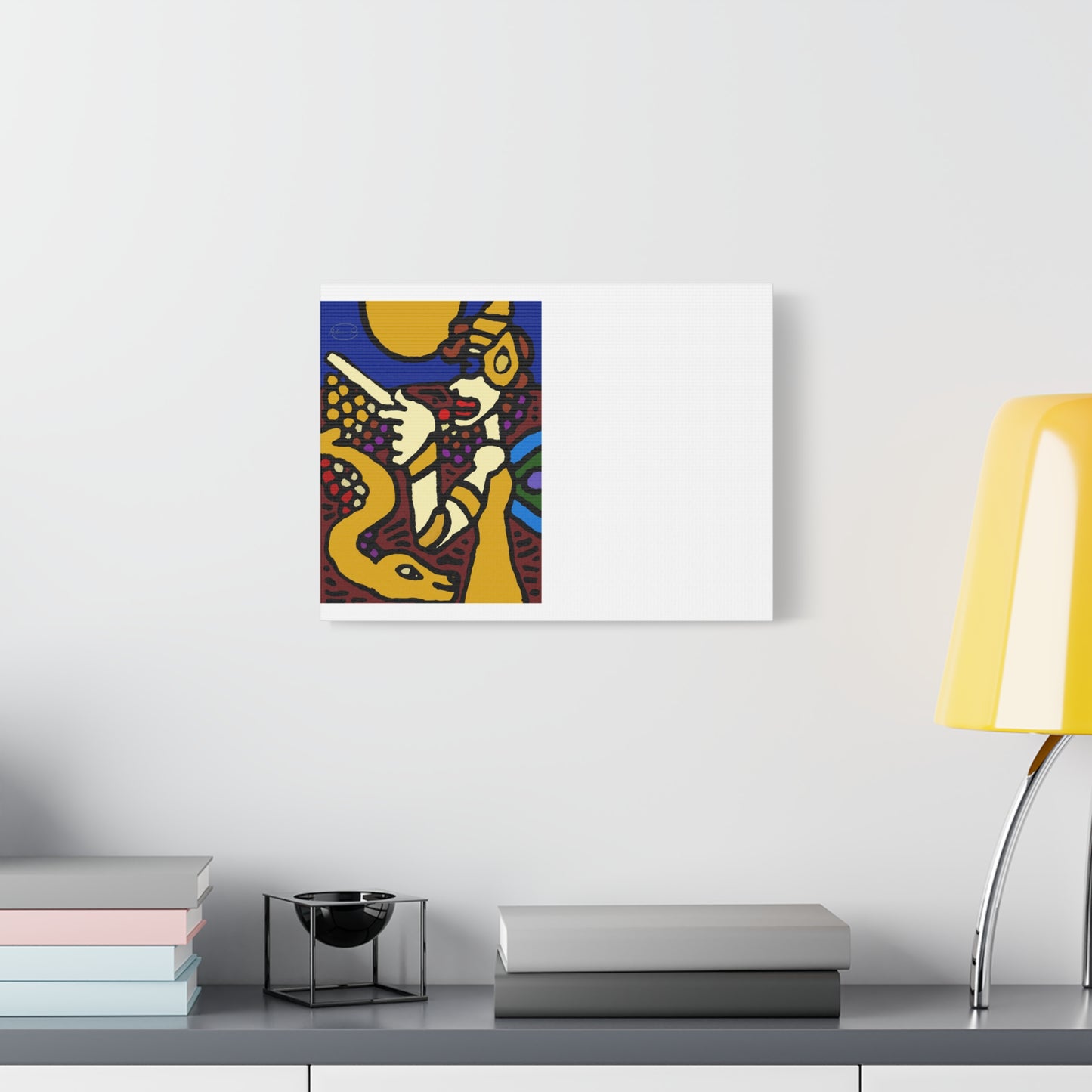 The golden snake being blessed by the fairy Canvas (Small)