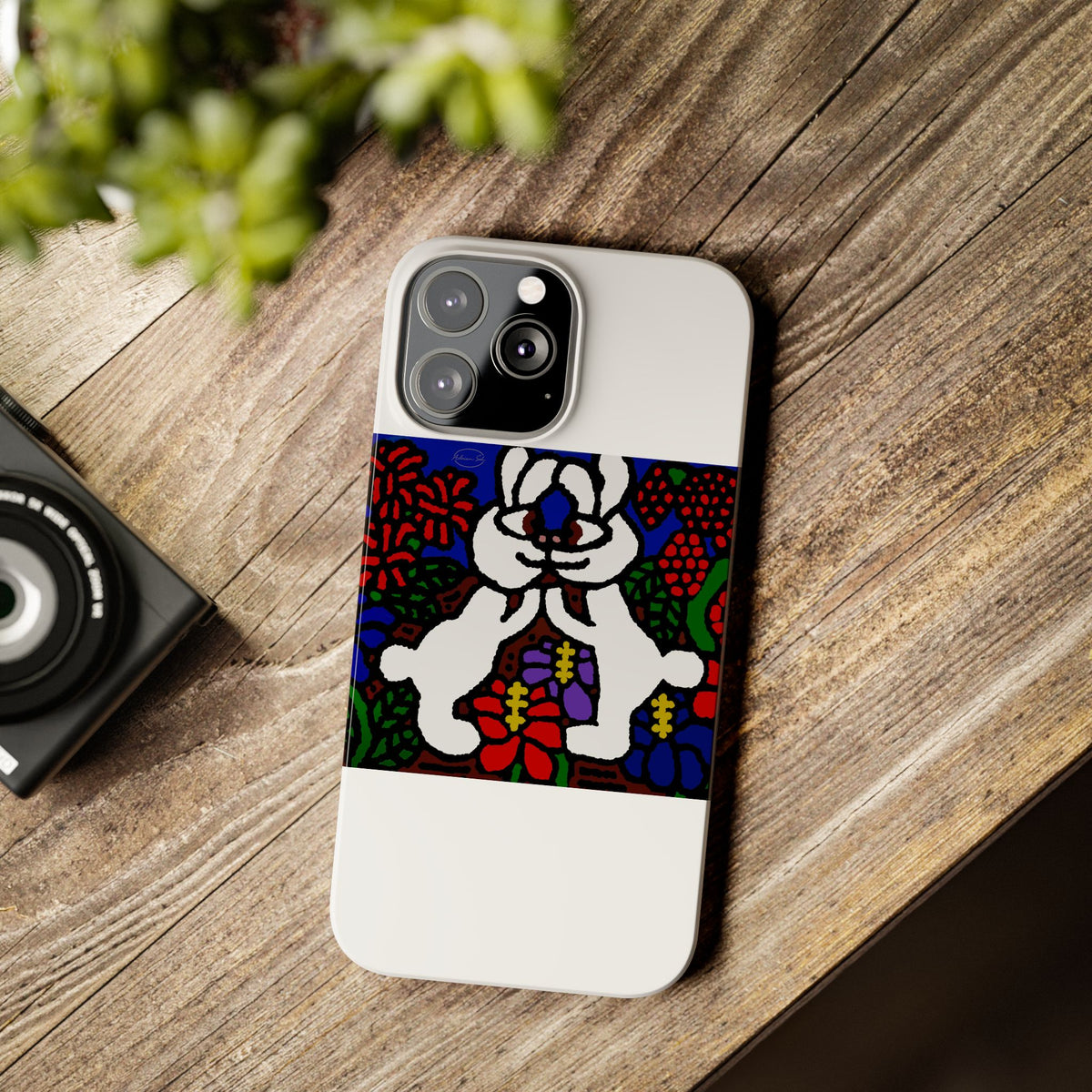 Bunnies in love Slim Phone Case
