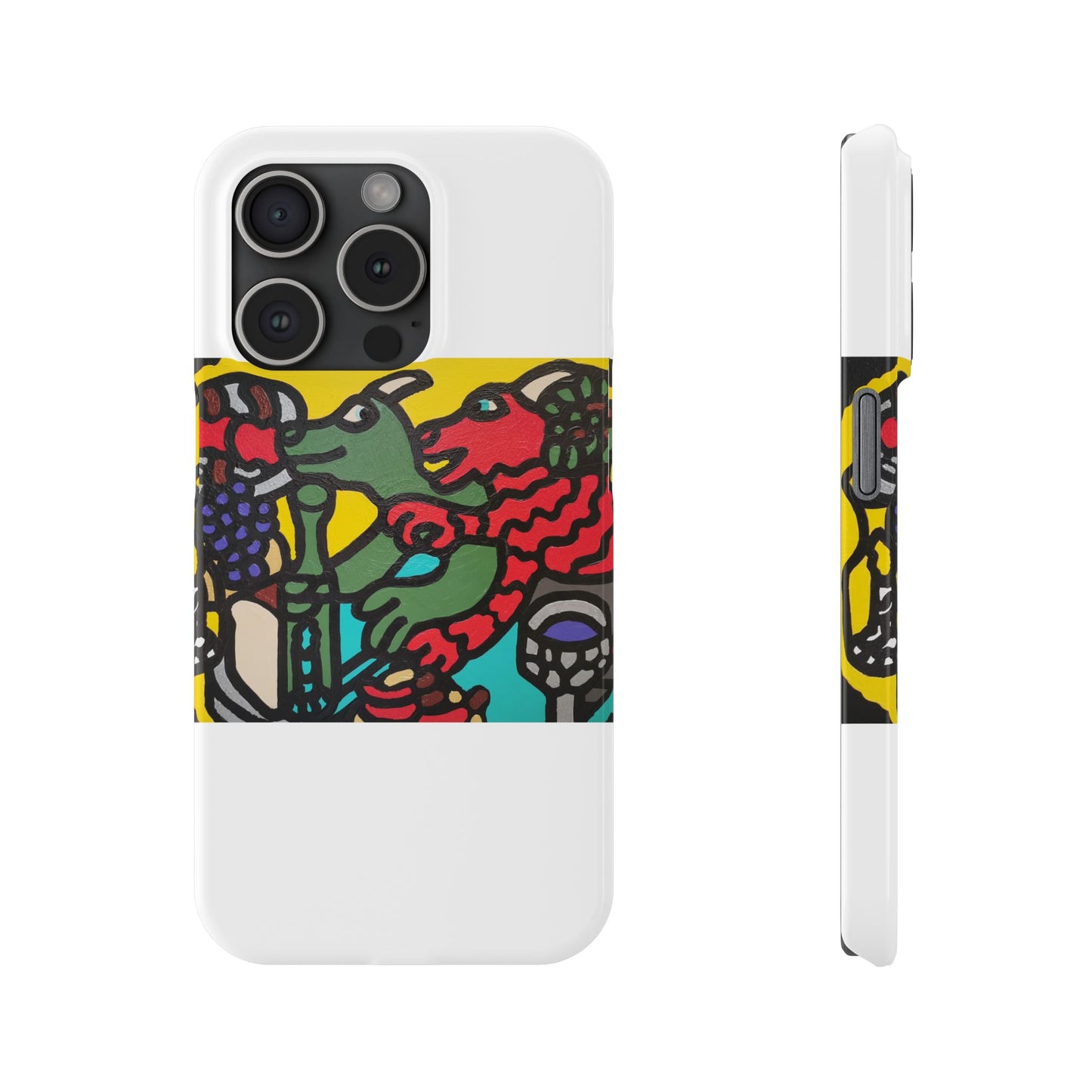 Enjoying our companionship Slim Phone Case