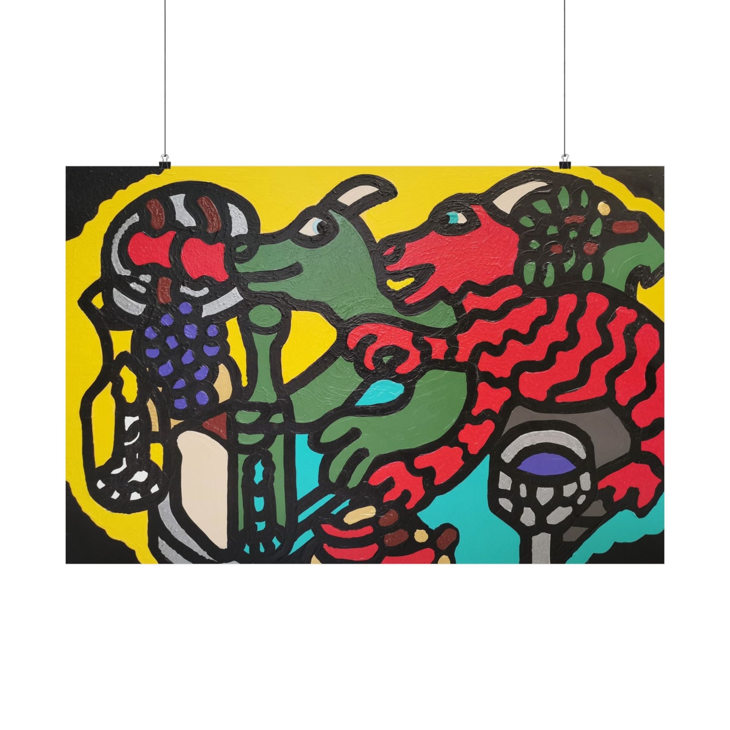 Enjoying our companionship Matte Poster Horizontal (Large)