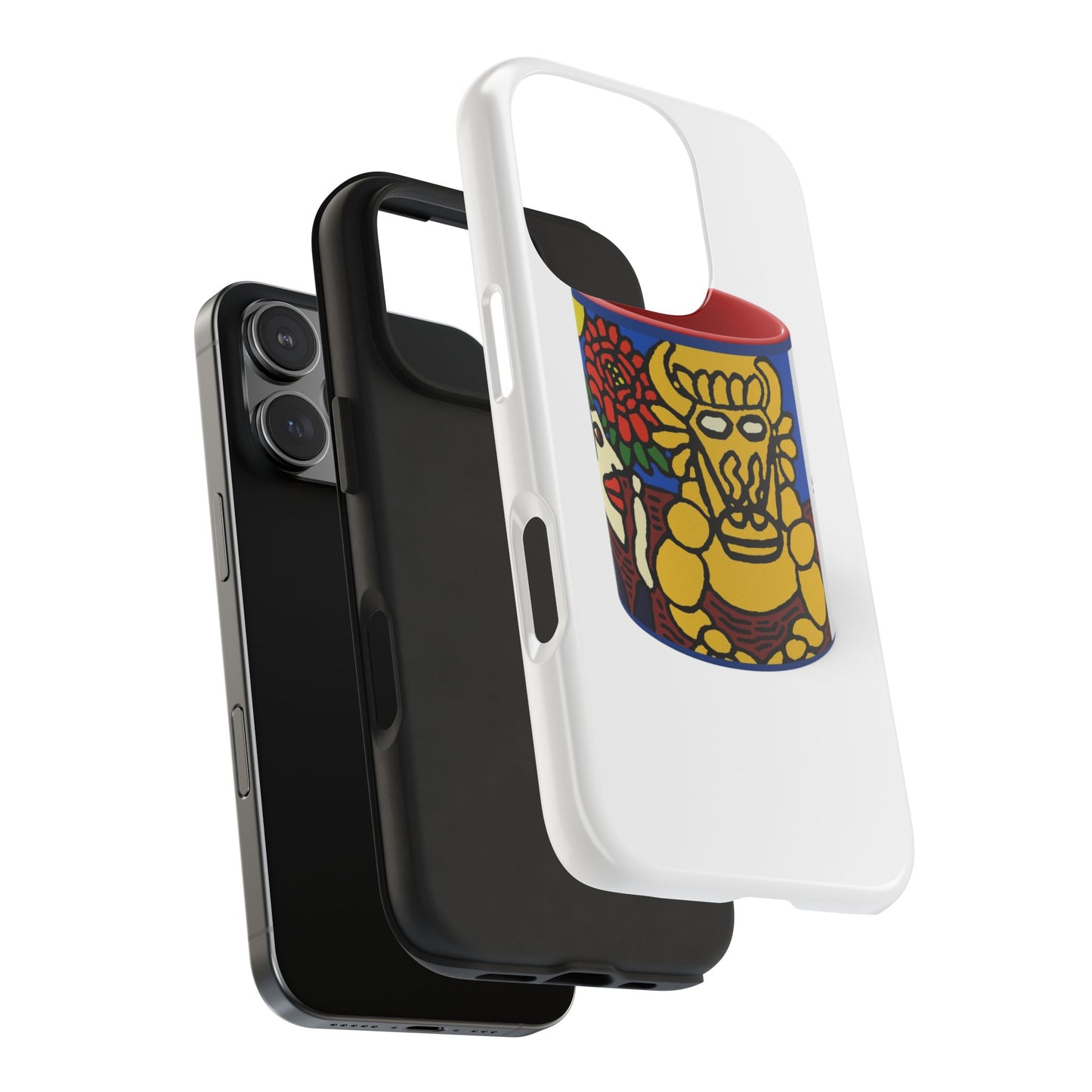 The warrior hailing the mighty golden dragon Tough Phone Case