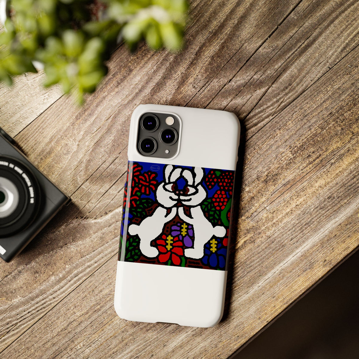 Bunnies in love Slim Phone Case