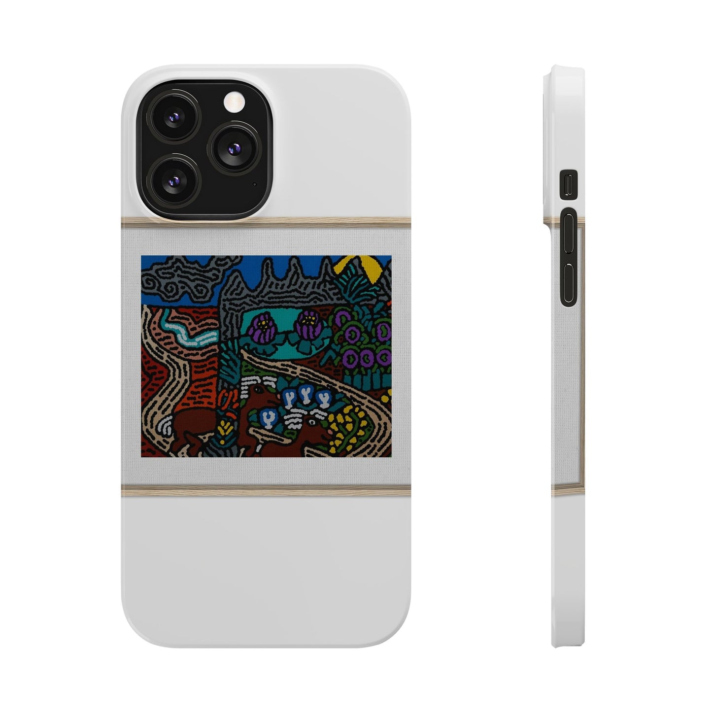 Road to a Sanctuary and Oasis Slim Phone Case