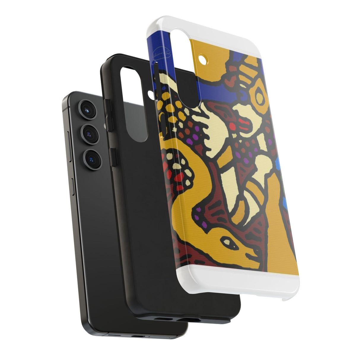 The golden snake being blessed by the fairy Tough Phone Case