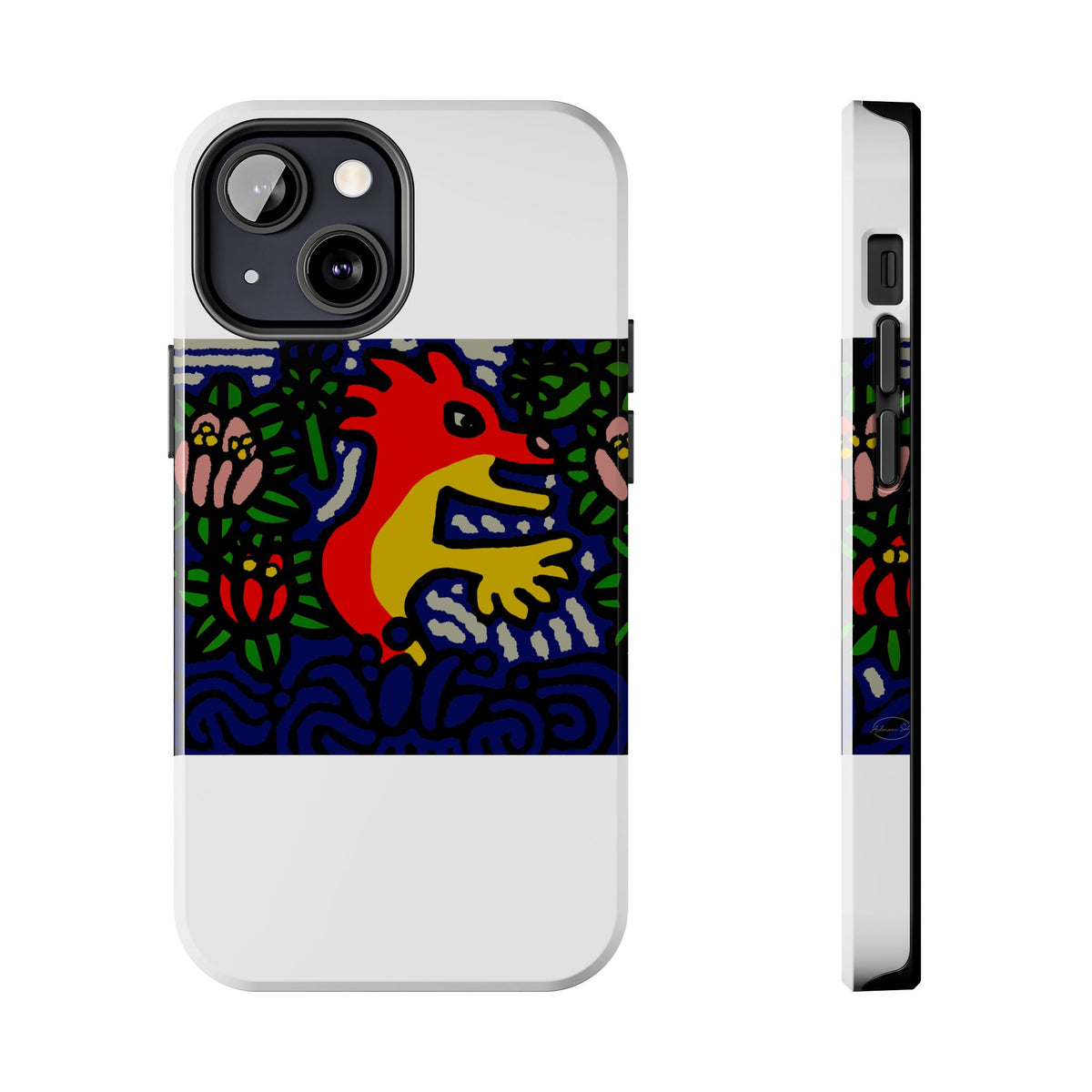 Breaking through the surface of a lotus pond Tough Phone Case