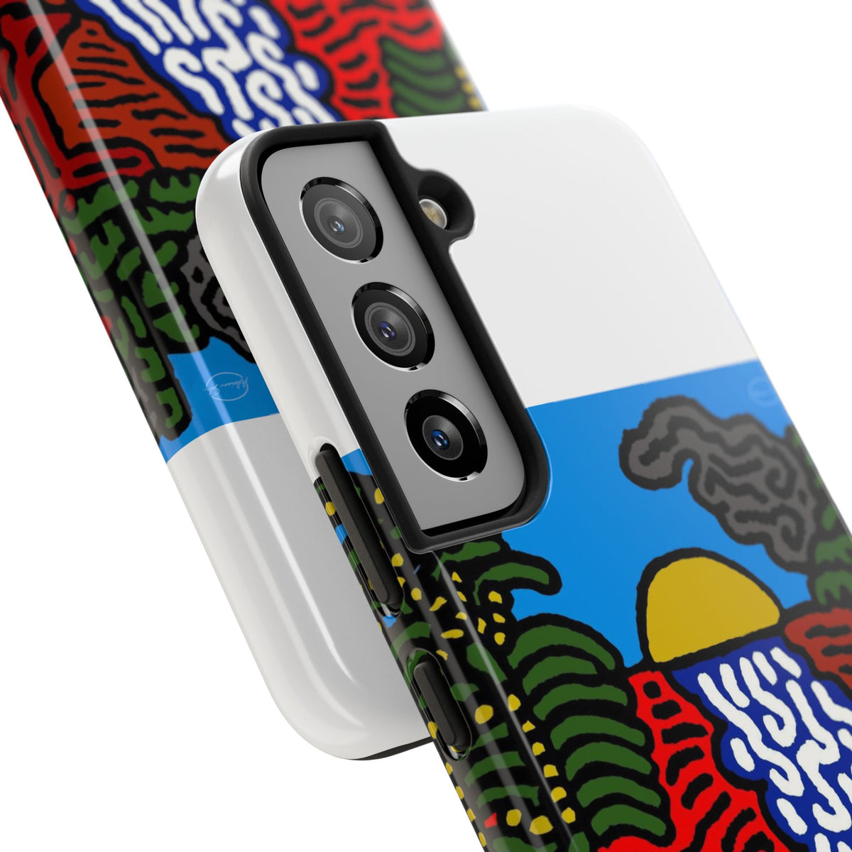 The river that joins the Australian wattle and Lebanese cedar tree in friendship Tough Phone Case