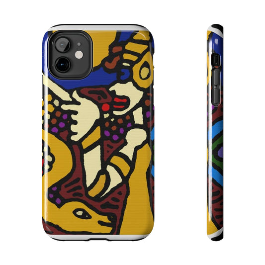 The golden snake being blessed by the fairy Tough Phone Case