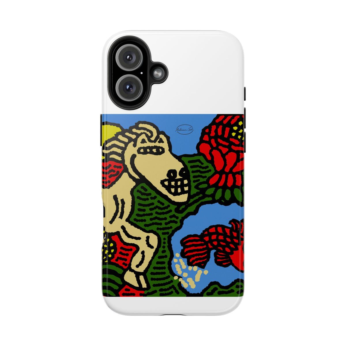 Galloping carefree through life Tough Phone Case