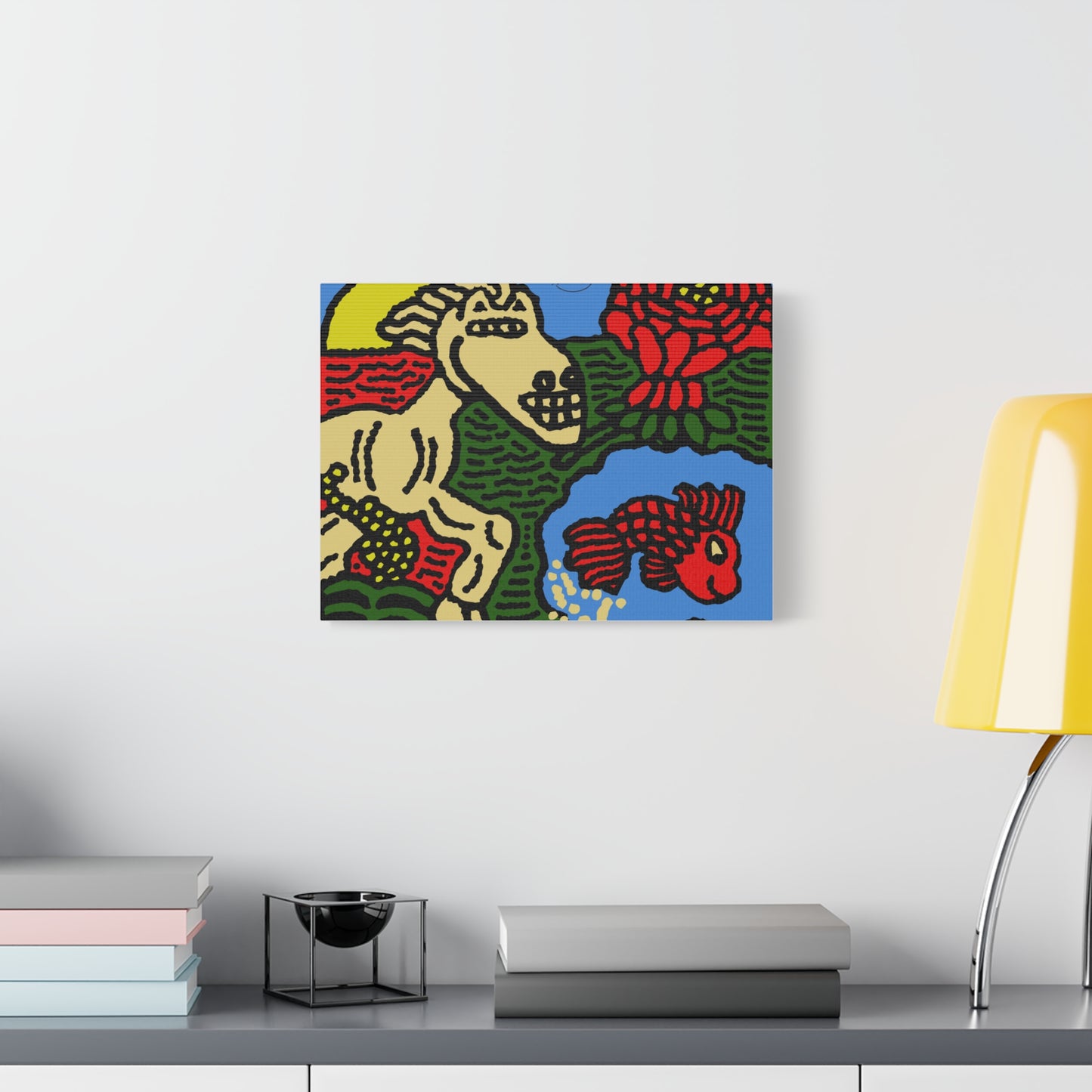 Galloping carefree through life Canvas (Small)