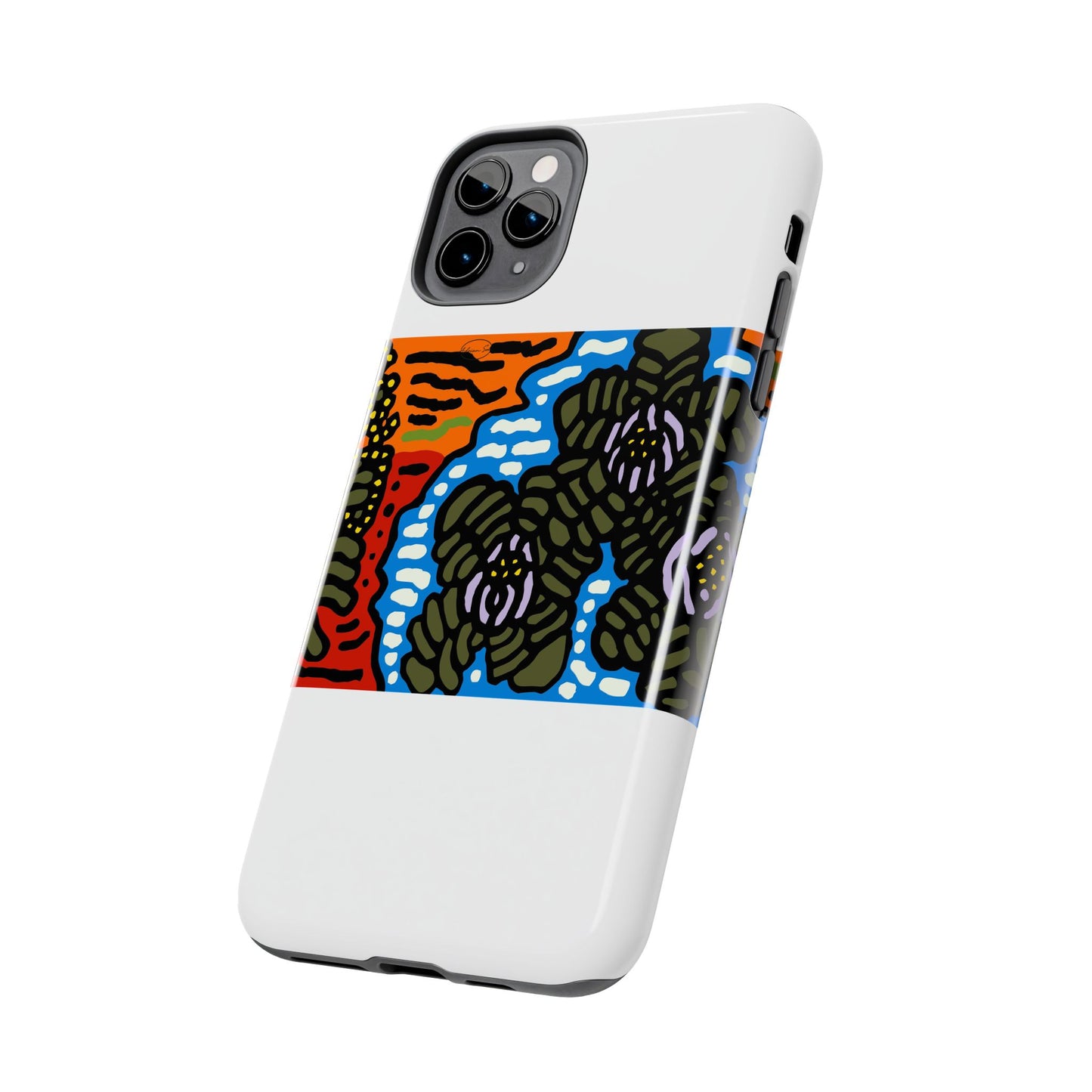 The Sri Lankan water lilies meets the Australian wattle Tough Phone Case