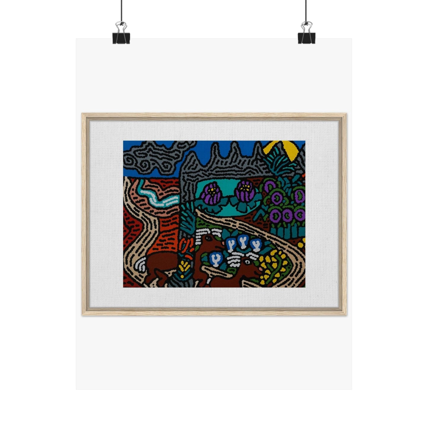 Road to a Sanctuary and Oasis Matte Poster Vertical (Small)