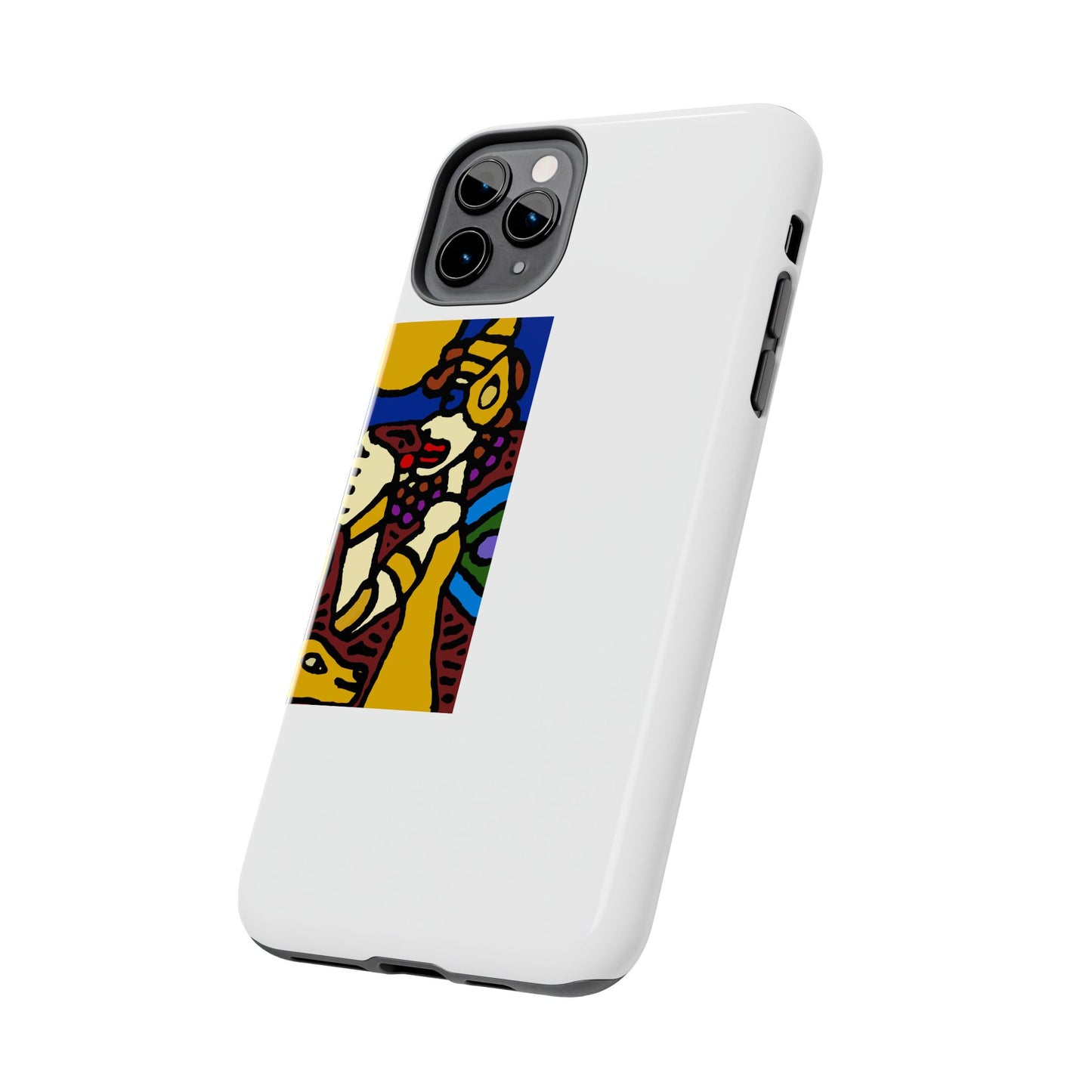 The golden snake being blessed by the fairy Tough Phone Case