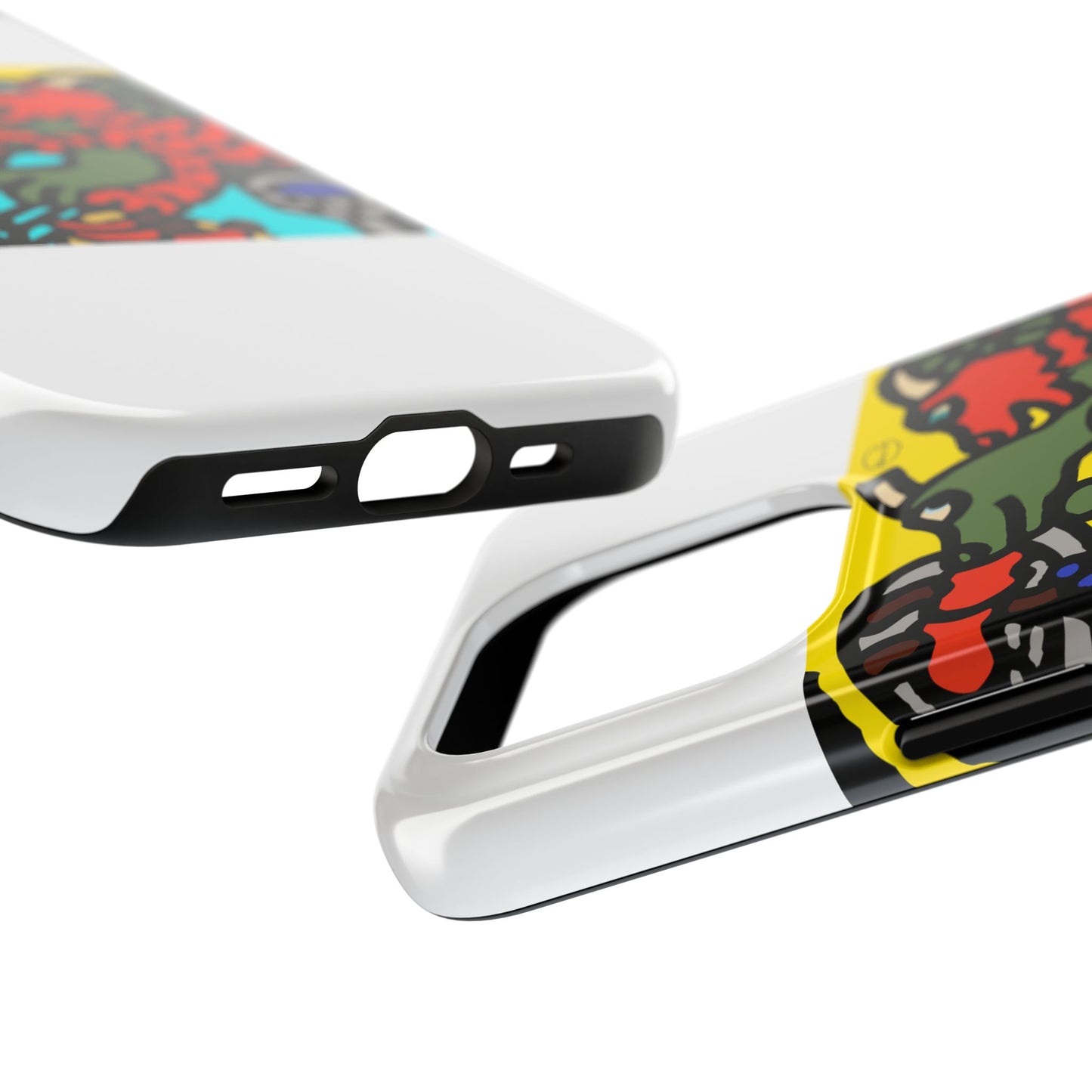 Two dragons enjoying a feast together Tough Phone Case