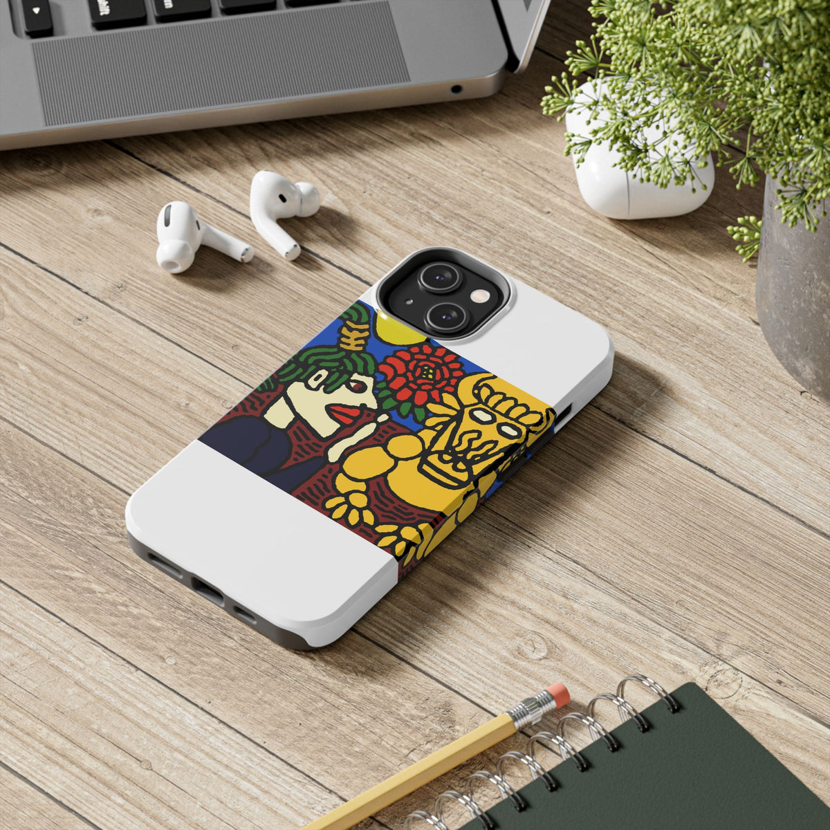 The warrior hailing the mighty golden dragon Tough Phone Case