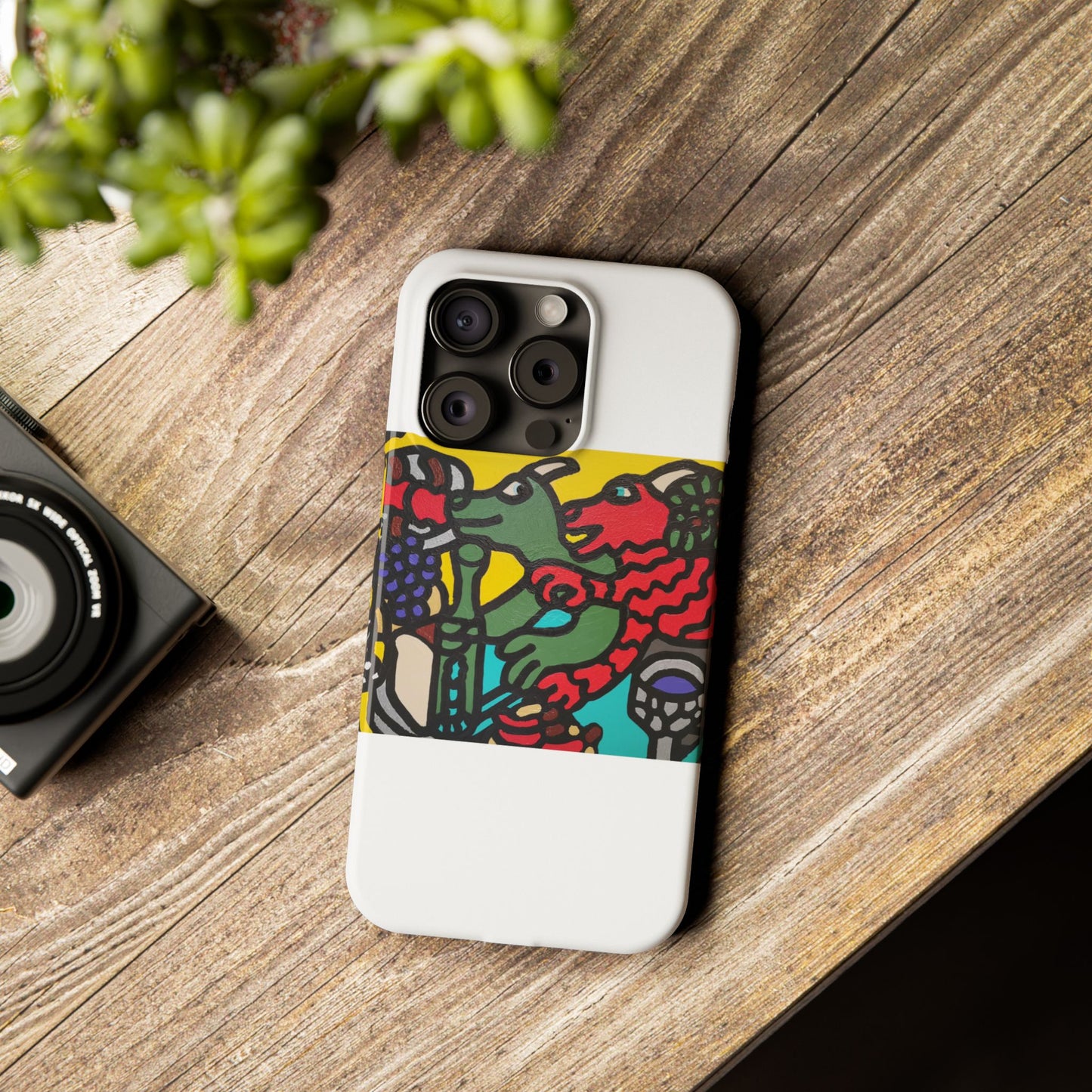 Enjoying our companionship Slim Phone Case