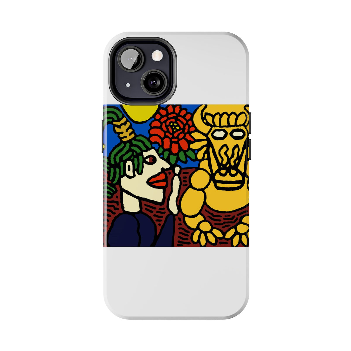 The warrior hailing the mighty golden dragon Tough Phone Case