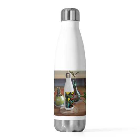 Two dragons enjoying a feast together Stainless Steel Water Bottle