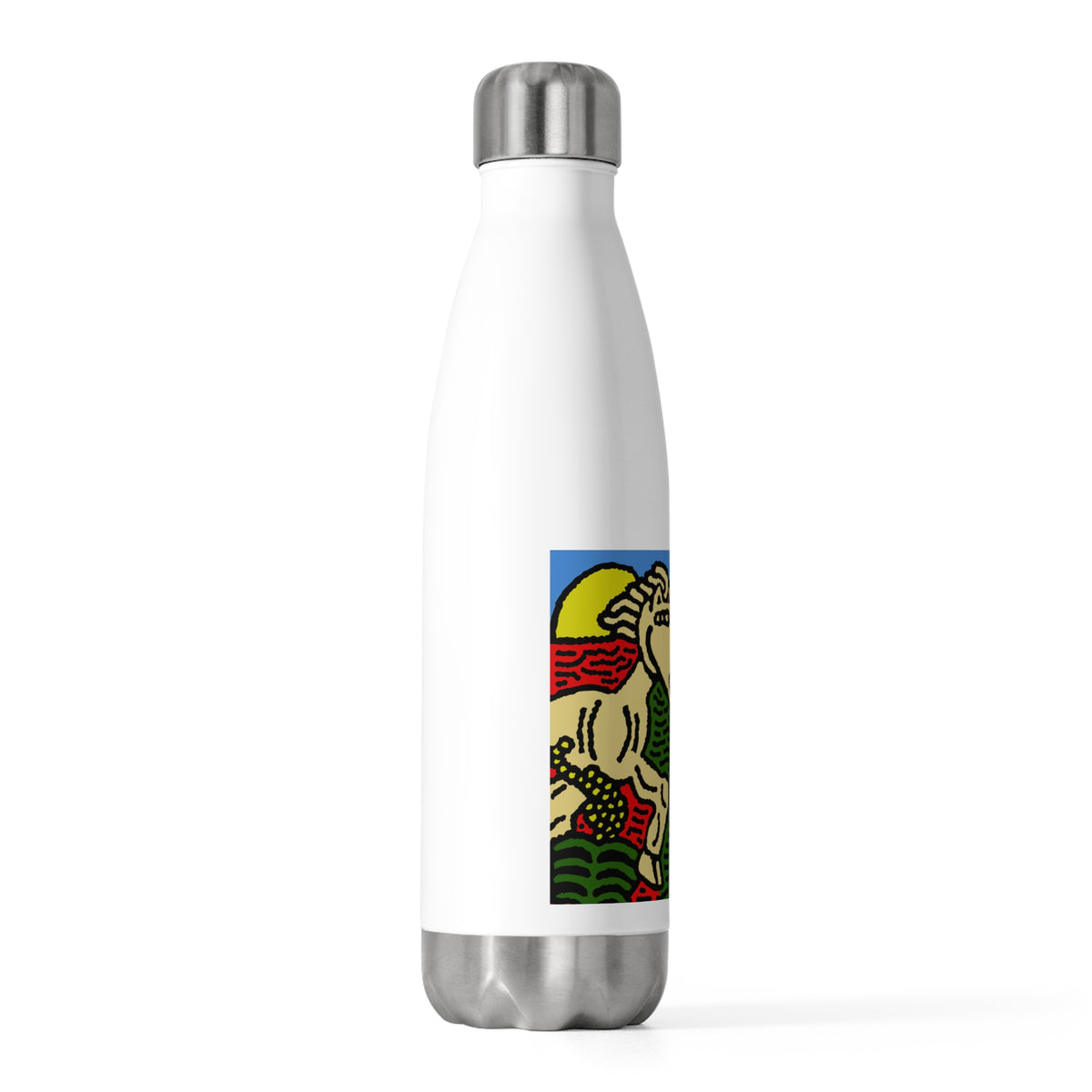 Galloping carefree through life Stainless Steel Water Bottle