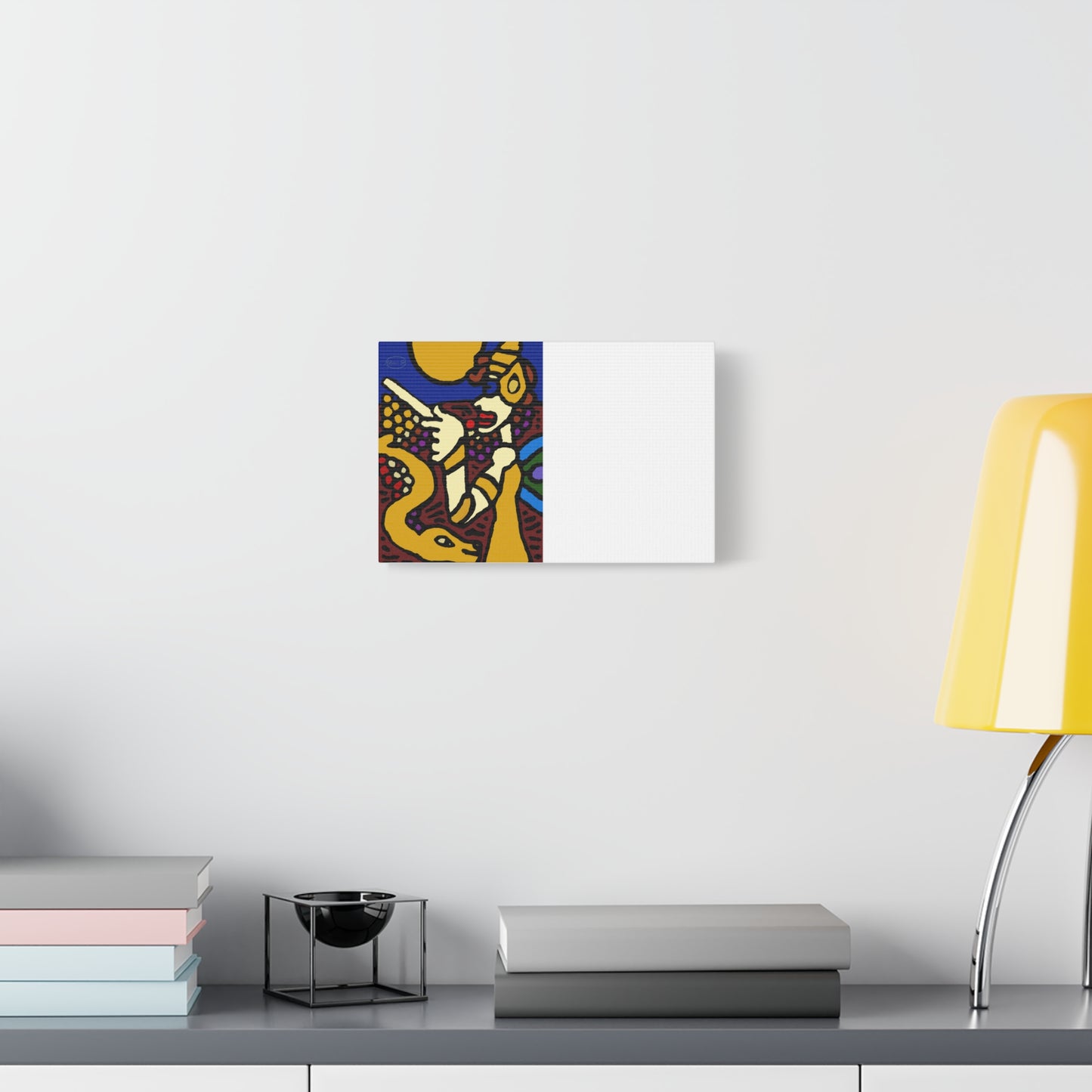 The golden snake being blessed by the fairy Canvas (Small)