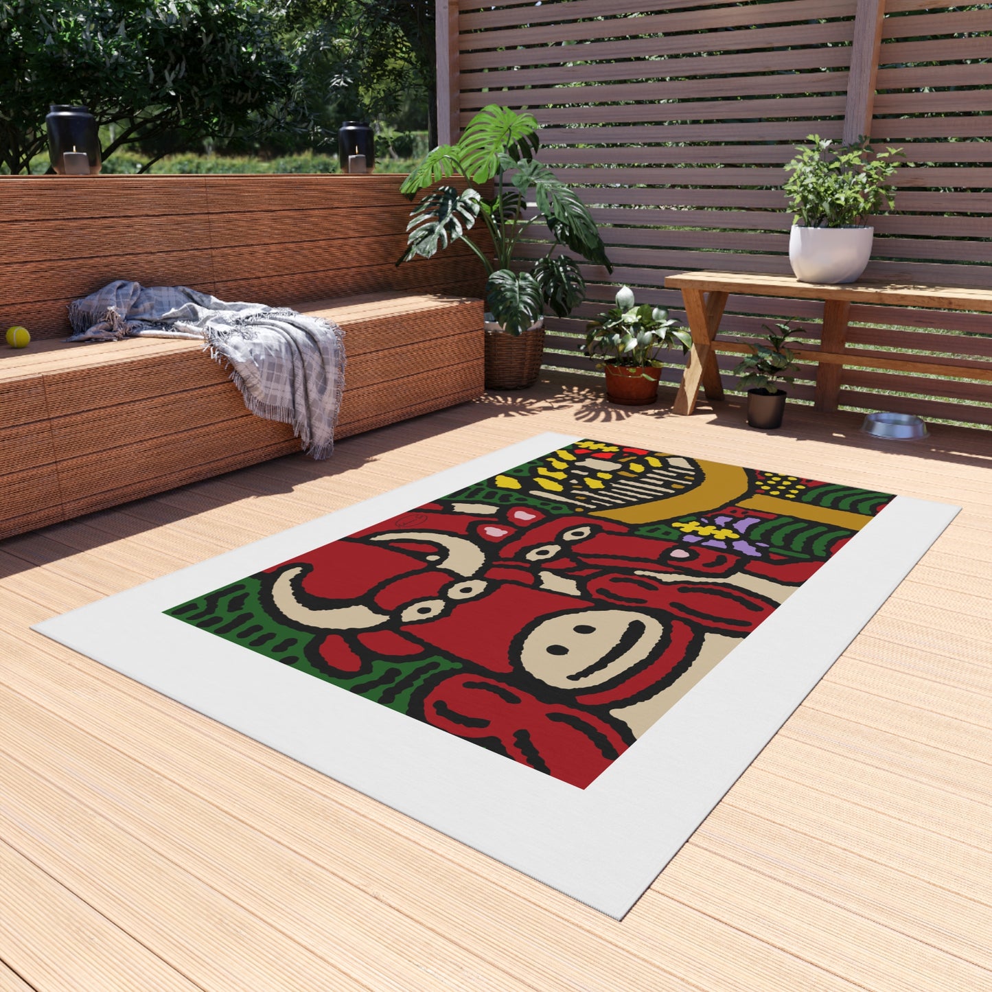 Going blessed by light together — Outdoor Rug