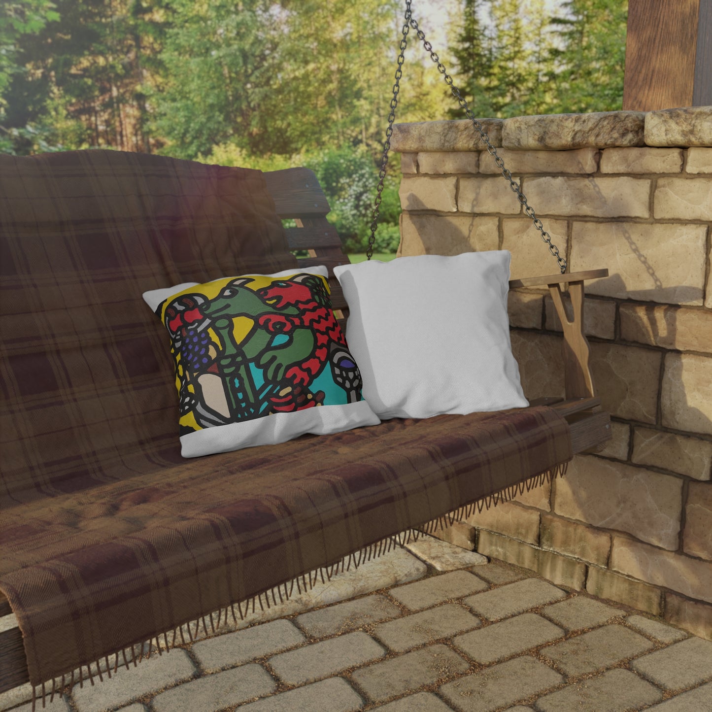 Enjoying our companionship — Outdoor Pillow