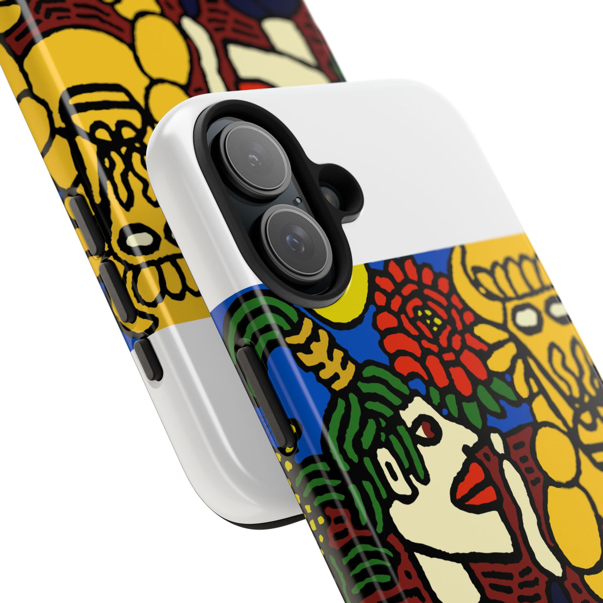 The warrior hailing the mighty golden dragon Tough Phone Case