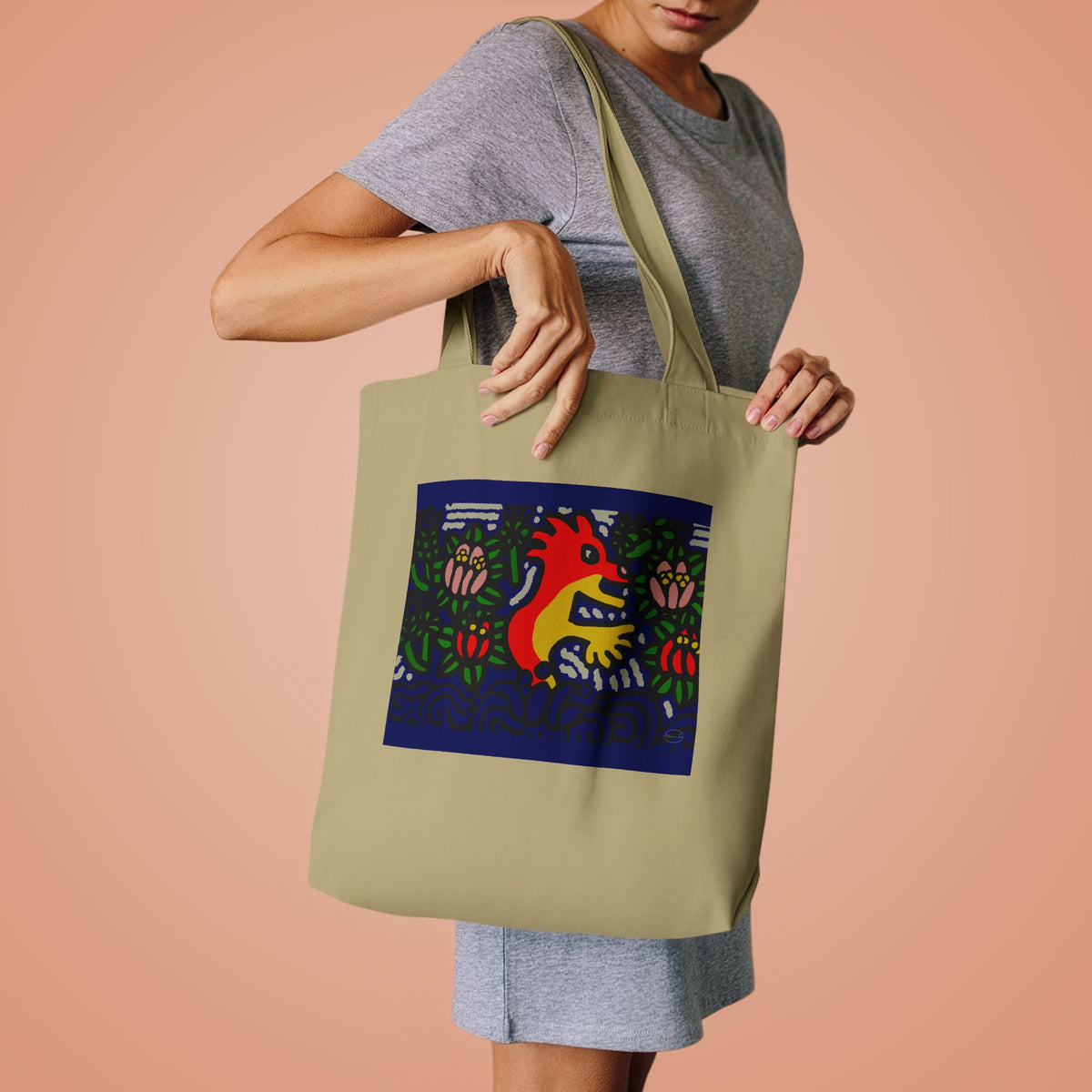 Breaking through the surface of a lotus pond Classic Tote Bag