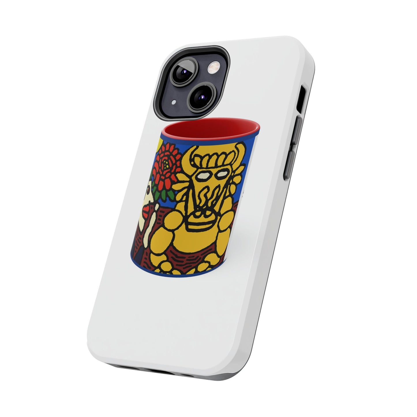 The warrior hailing the mighty golden dragon Tough Phone Case
