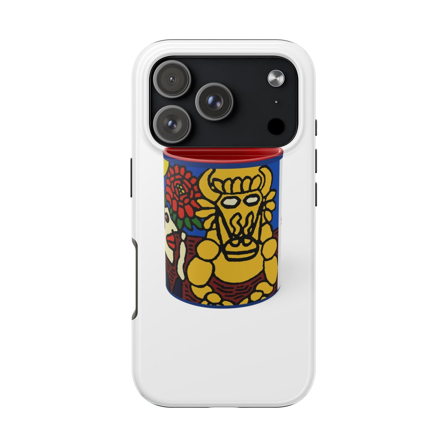 The warrior hailing the mighty golden dragon Tough Phone Case