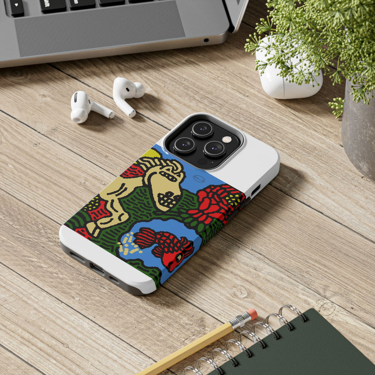 Galloping carefree through life Tough Phone Case