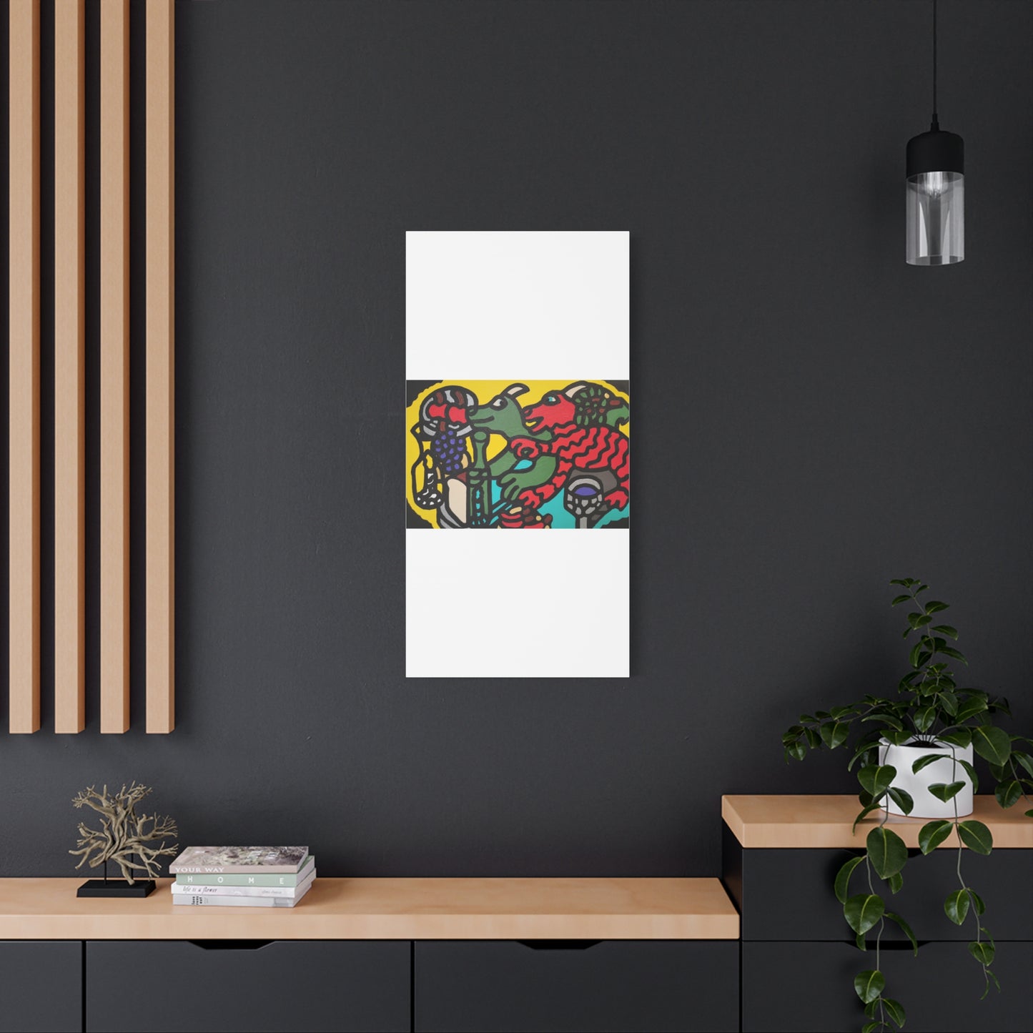 Enjoying our companionship Canvas (Large)