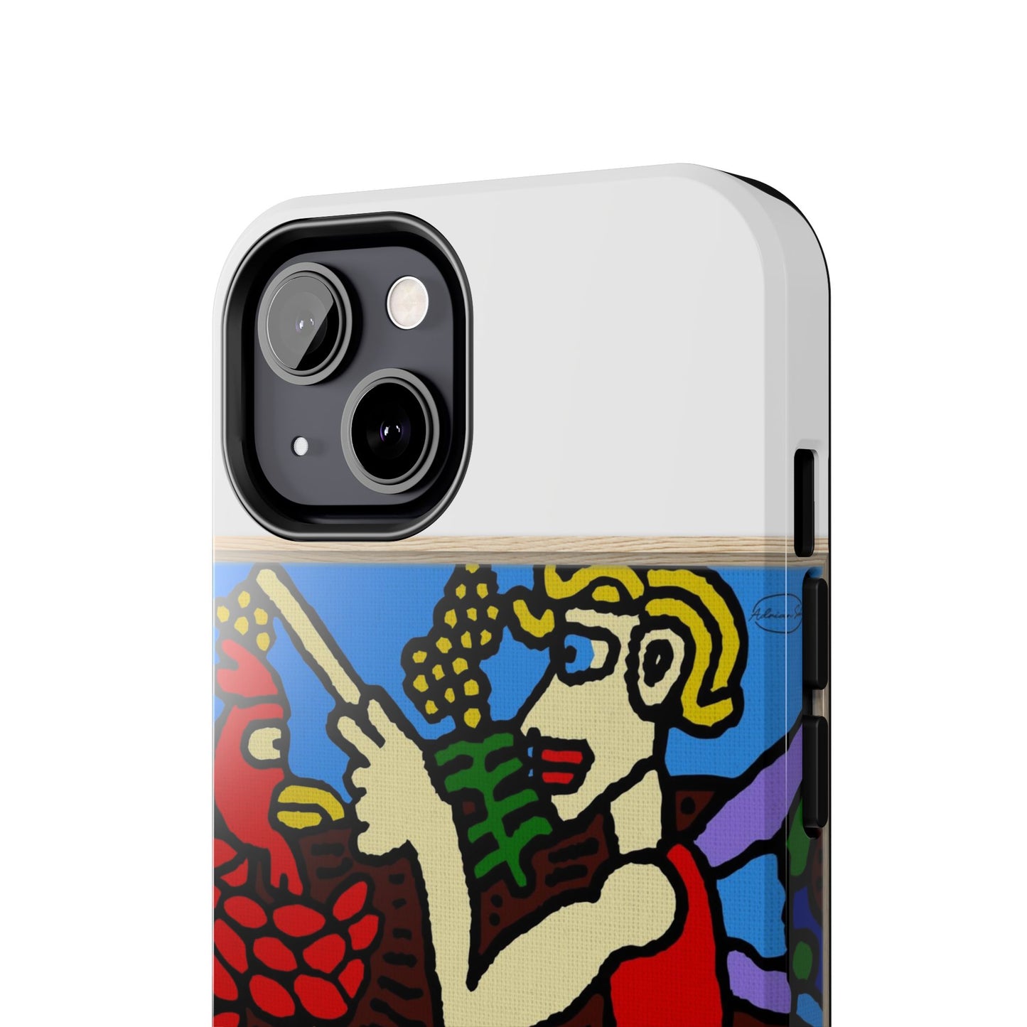 The hen gaining a blessing from a fairy Tough Phone Case
