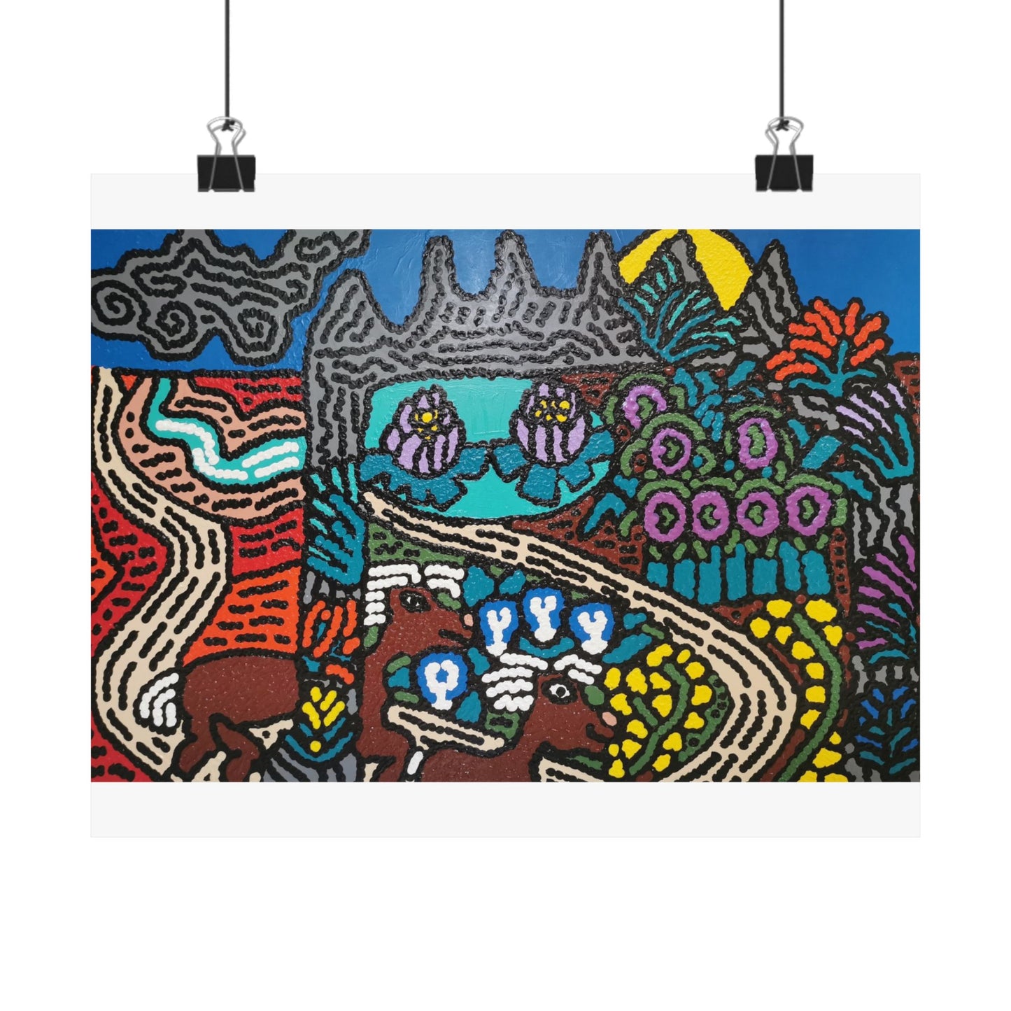 Going to the valley of hope and prosperity Matte Poster Horizontal (Small)