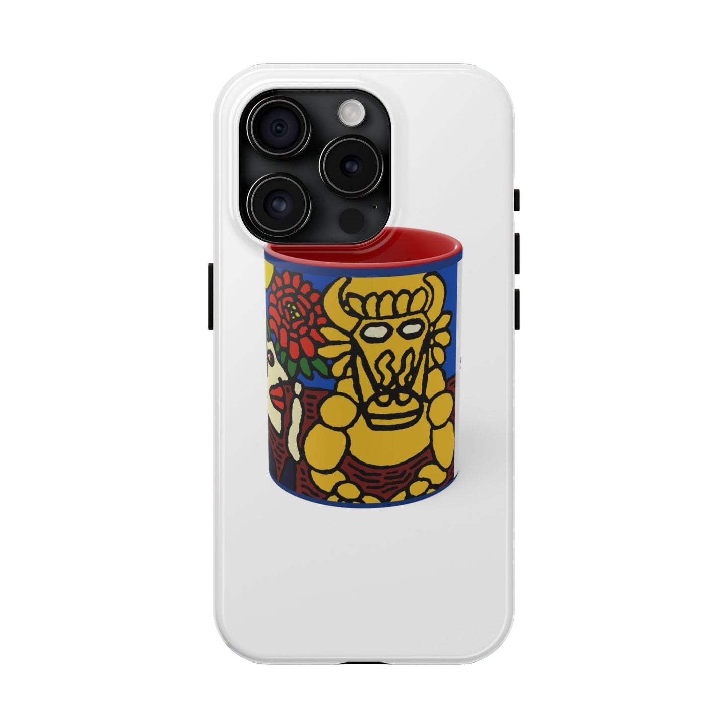 The warrior hailing the mighty golden dragon Tough Phone Case