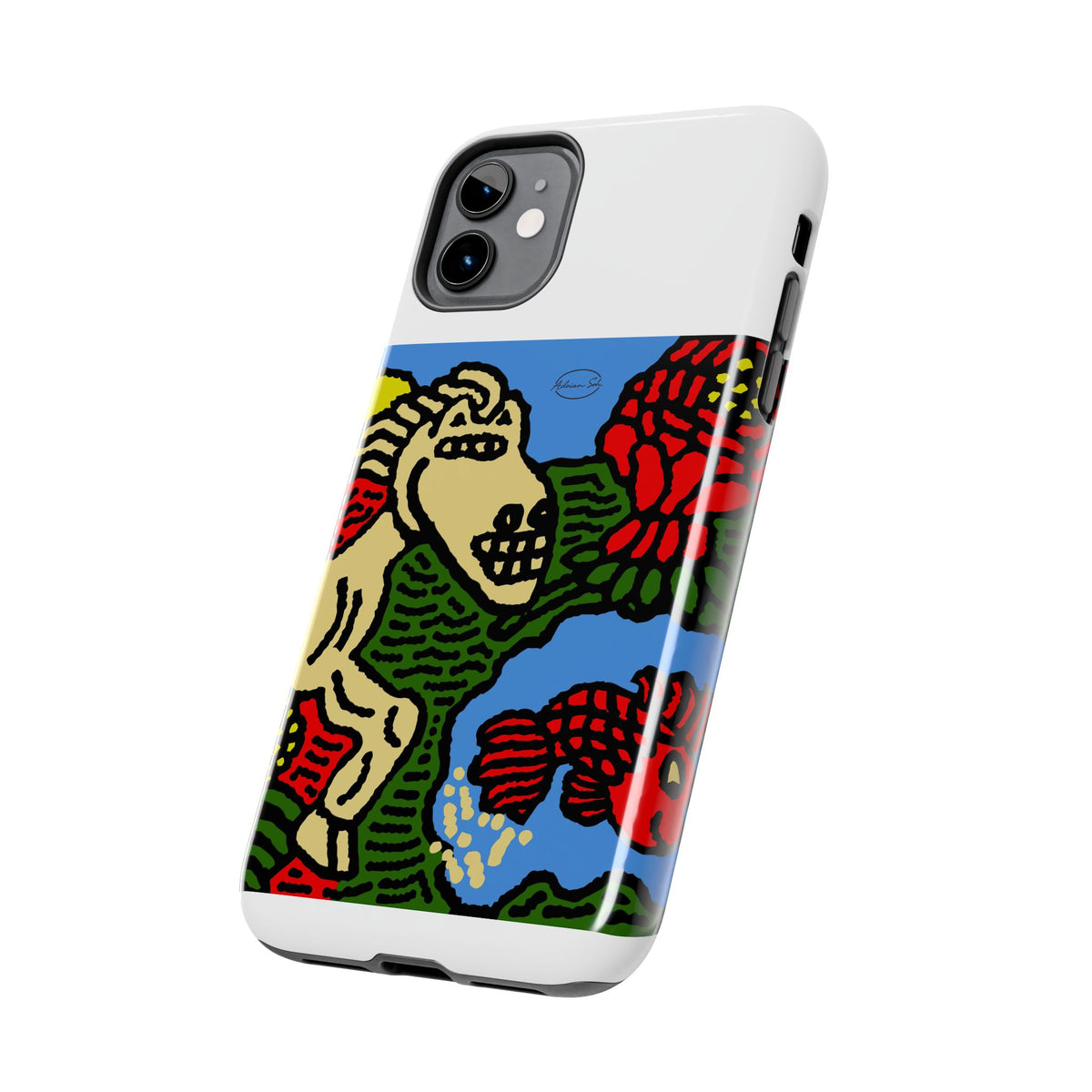 Galloping carefree through life Tough Phone Case