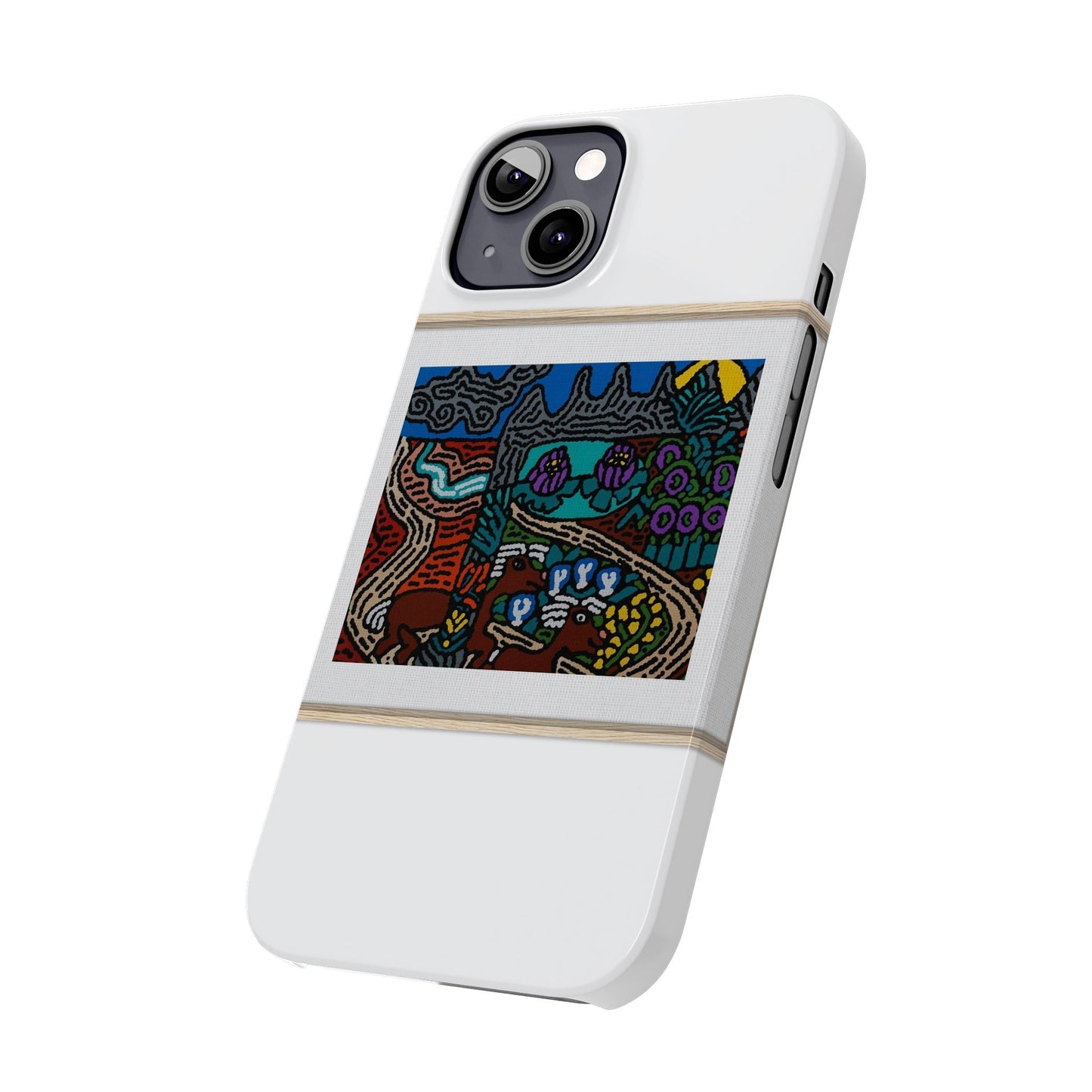 Road to a Sanctuary and Oasis Slim Phone Case