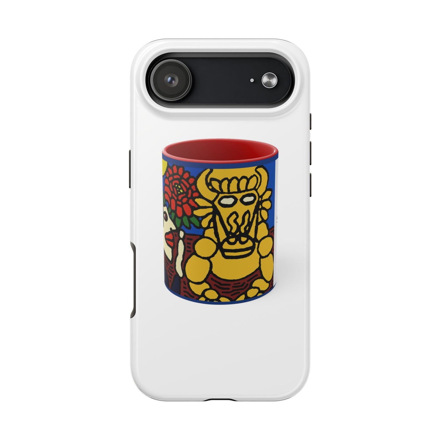 The warrior hailing the mighty golden dragon Tough Phone Case