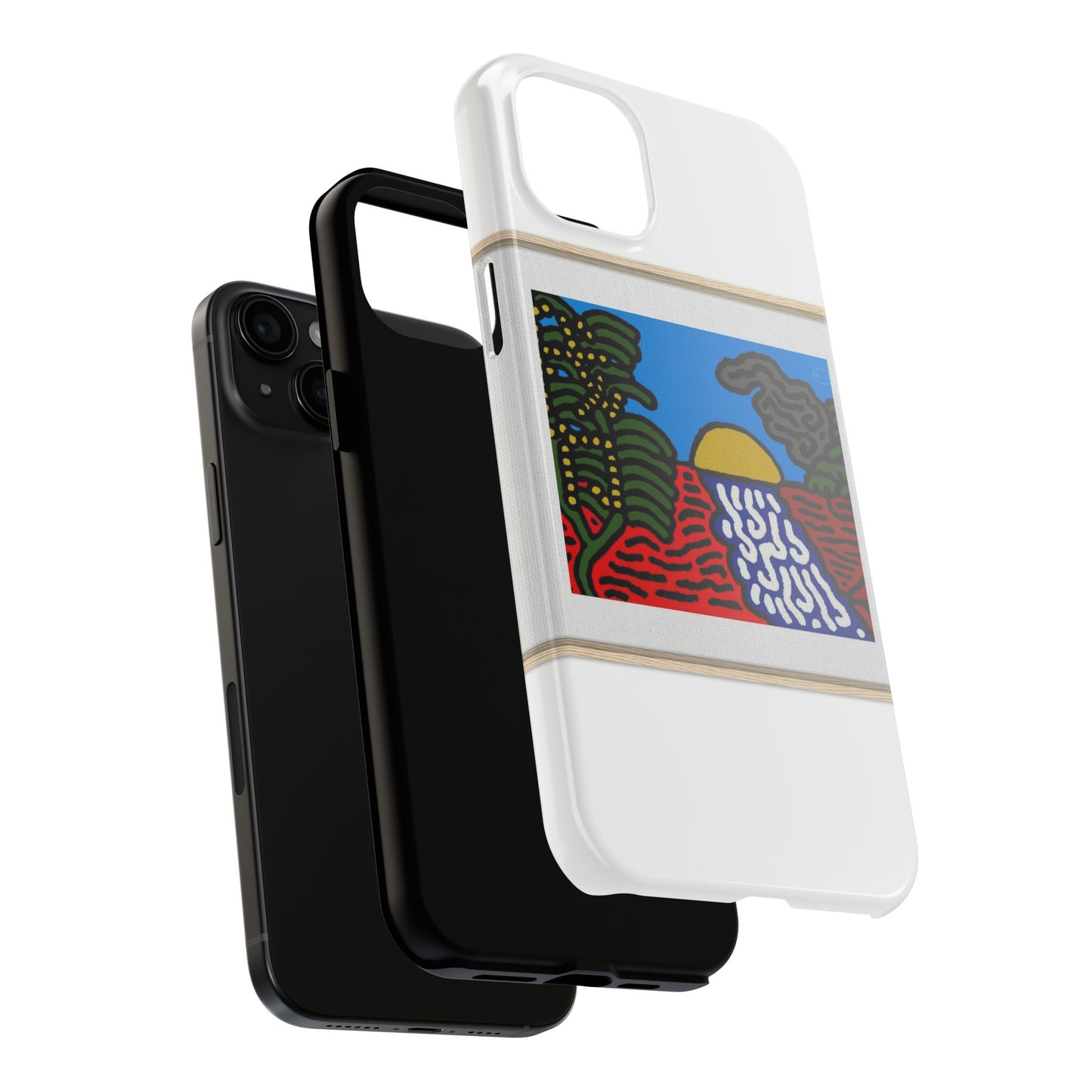 The river that joins the Australian wattle and Lebanese cedar tree in friendship Tough Phone Case