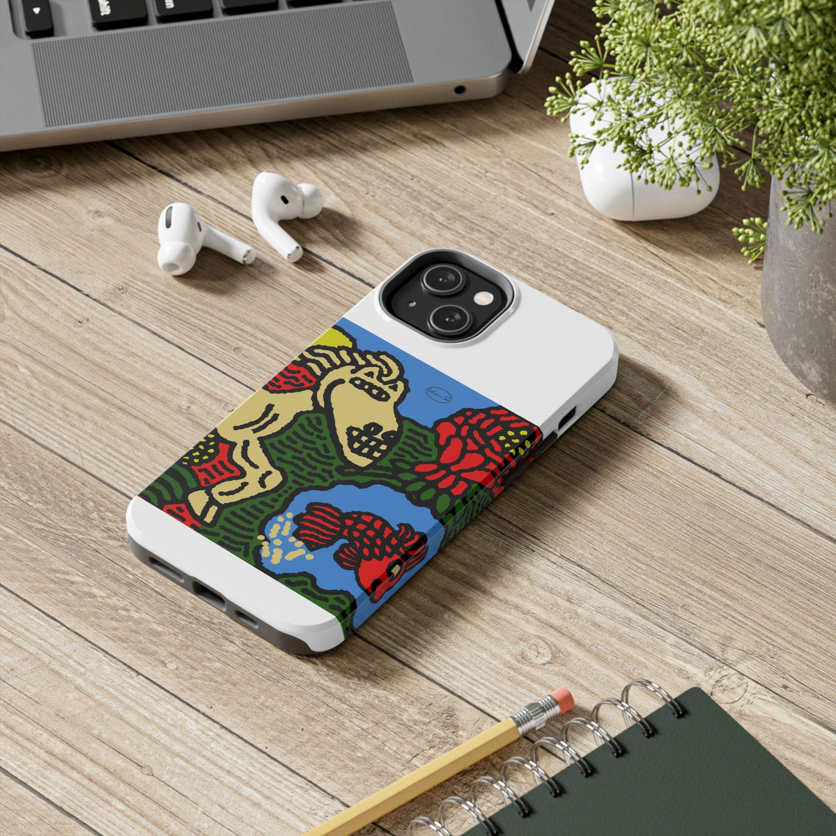 Galloping carefree through life Tough Phone Case