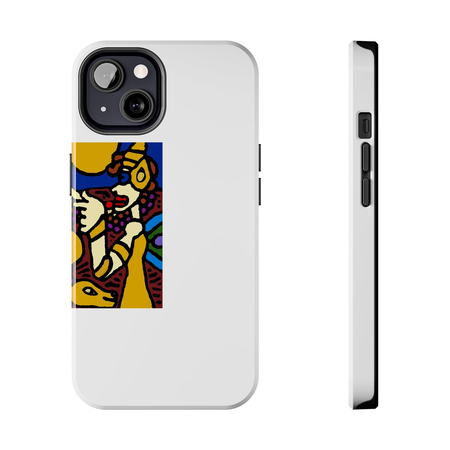 The golden snake being blessed by the fairy Tough Phone Case