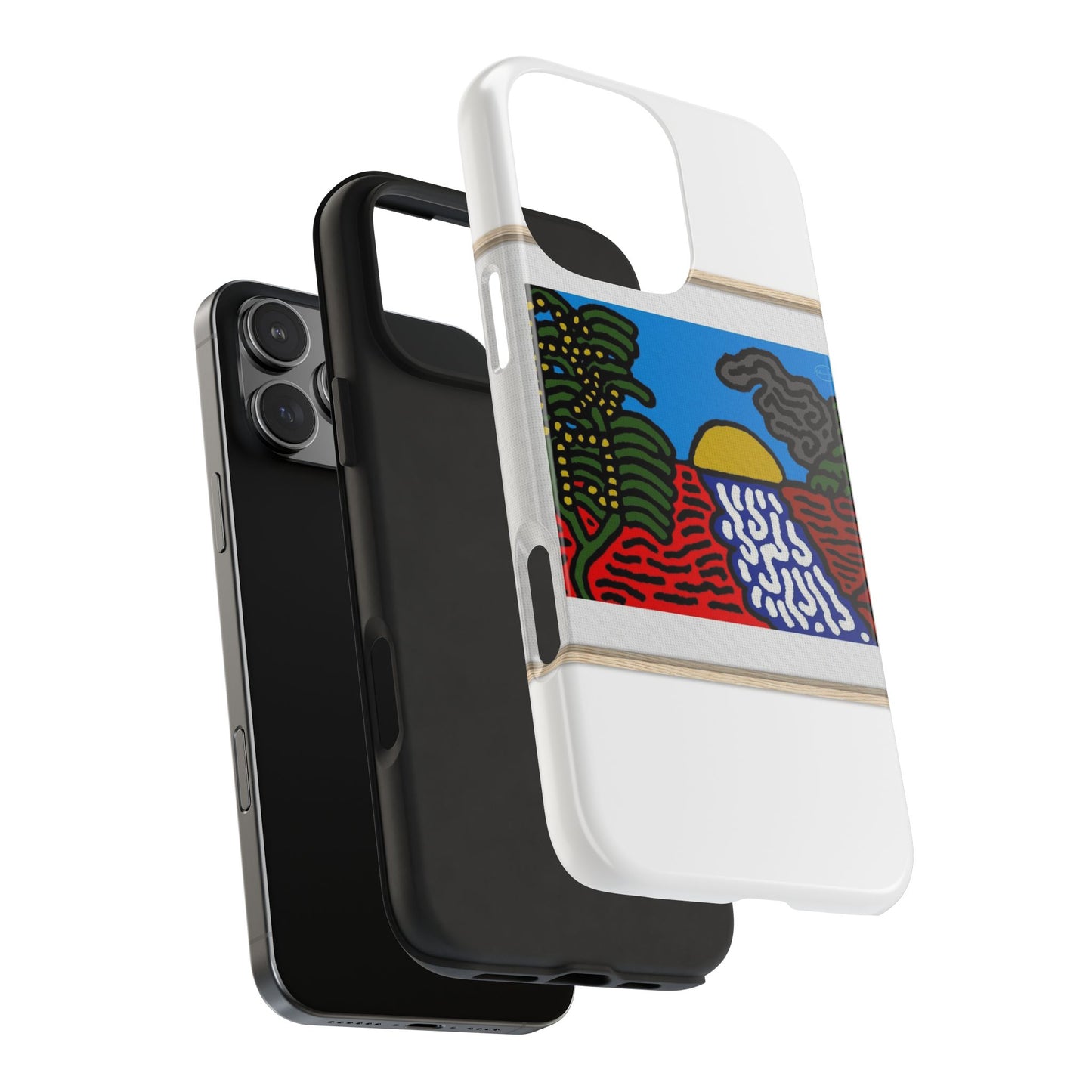 The river that joins the Australian wattle and Lebanese cedar tree in friendship Tough Phone Case