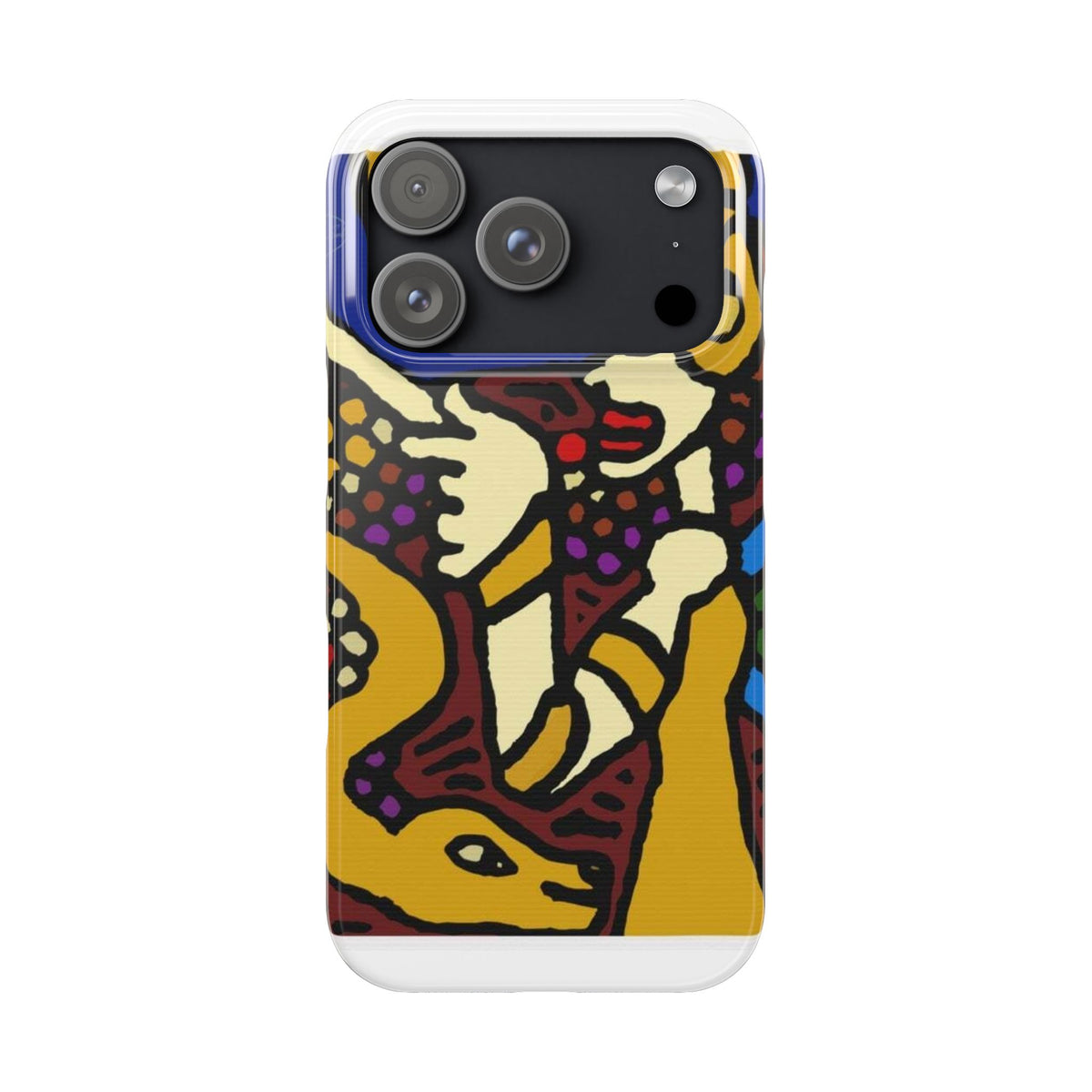 The golden snake being blessed by the fairy Slim Phone Case
